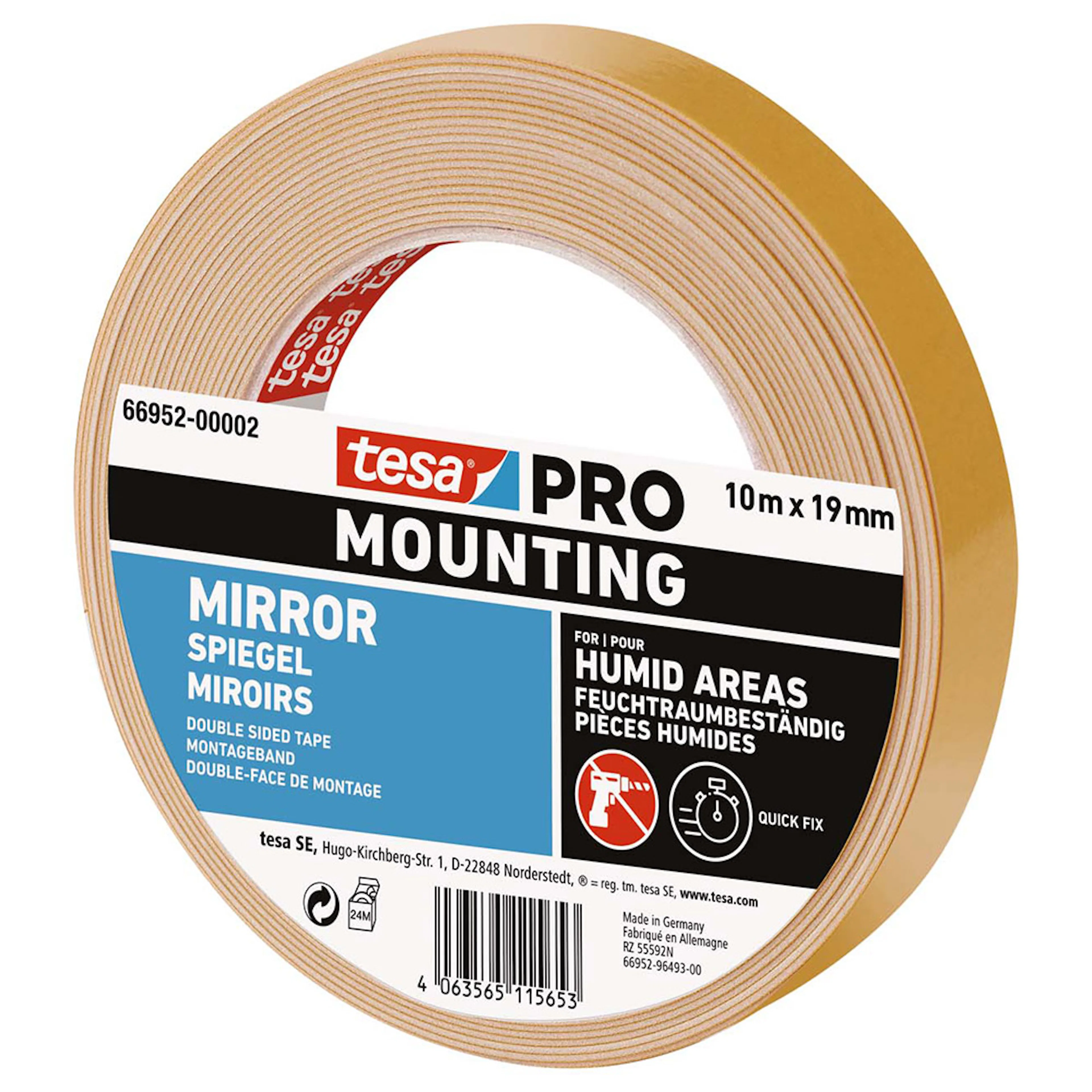 Monteringstape Tesa Pro Speil 19 mm