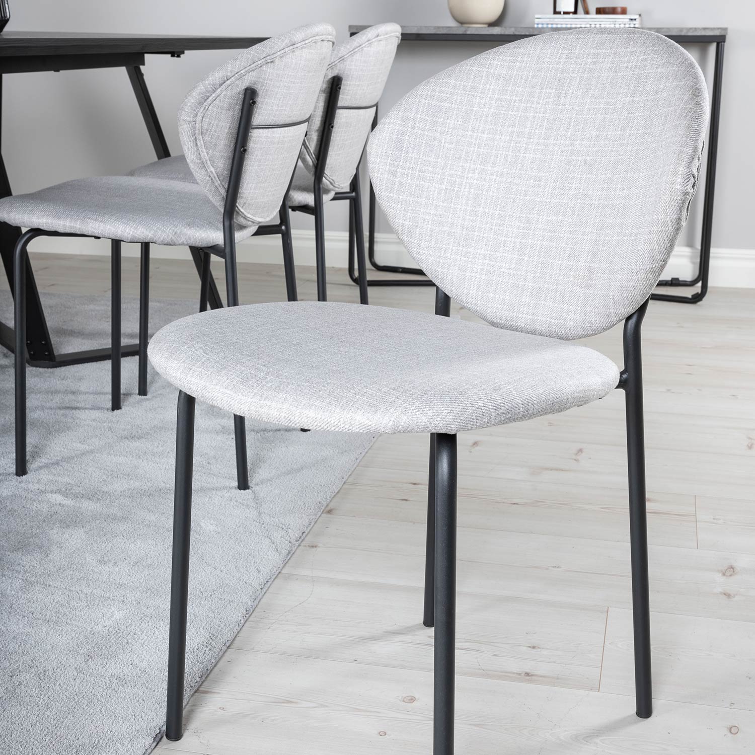 Spisegruppe Venture Home Madde med 6 Valor Stoler Polyester