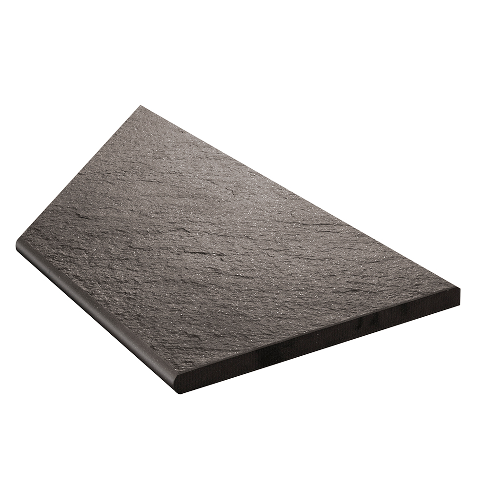 Klinker Bricmate Z Quartzit Black Pool Inner Corner Right 30x60 cm