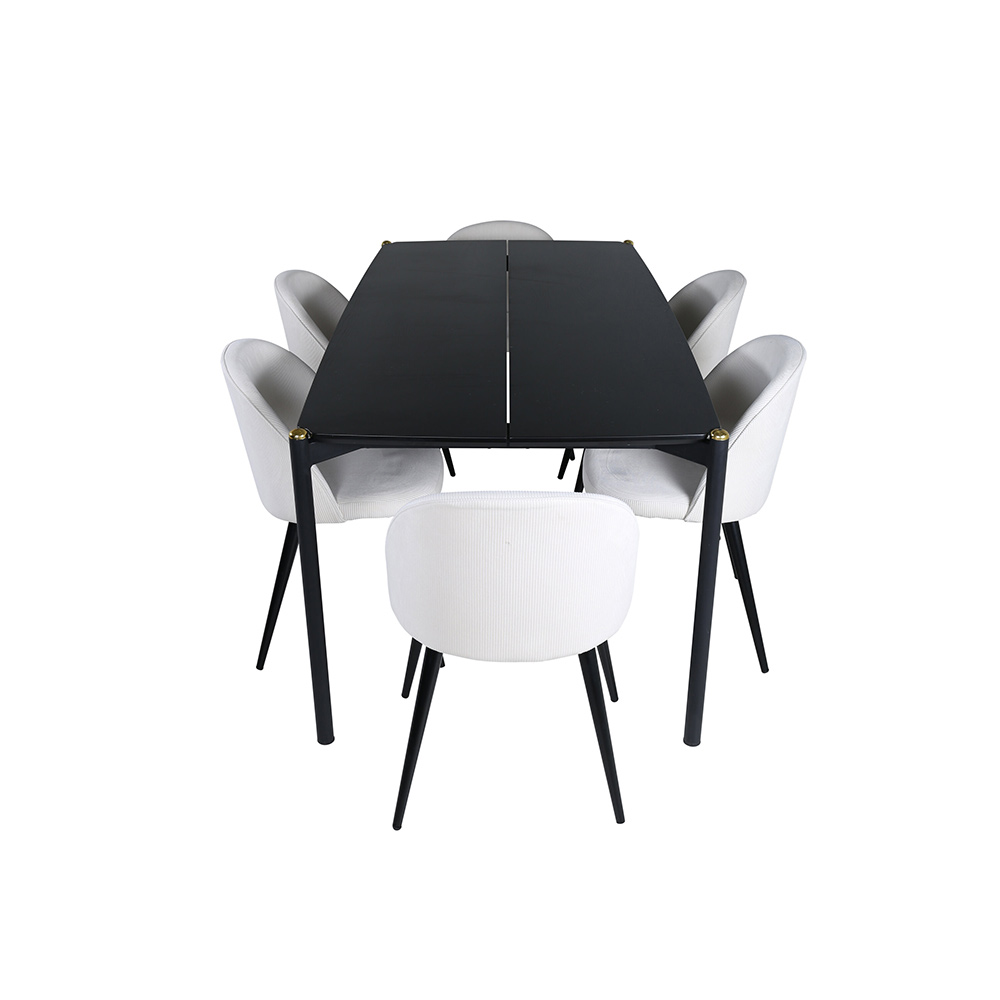 Spisegruppe Venture Home Paris Spisebord og Valentina Spisestol