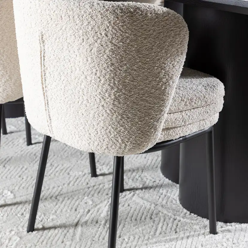 Spisegruppe Venture Home Olivia 210 med 6 stk Agnes Stoler
