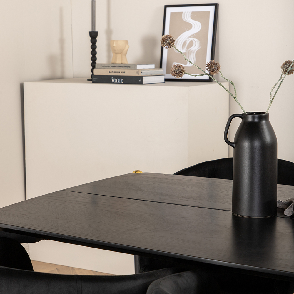 Spisegruppe Venture Home Paris med 6 Bergen Stoler Fløyel