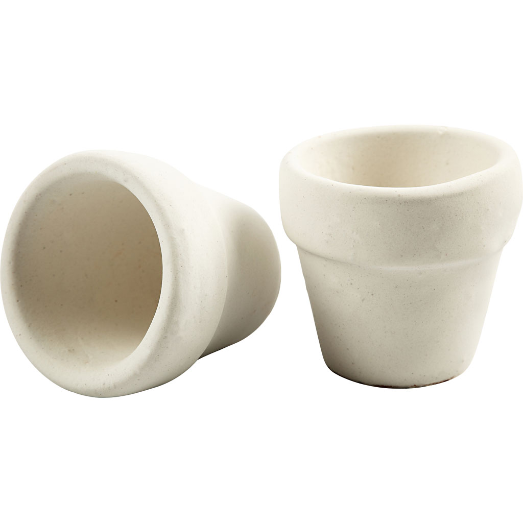 Krukker Creativ Company H4,6 cm Hvit 1 Pk