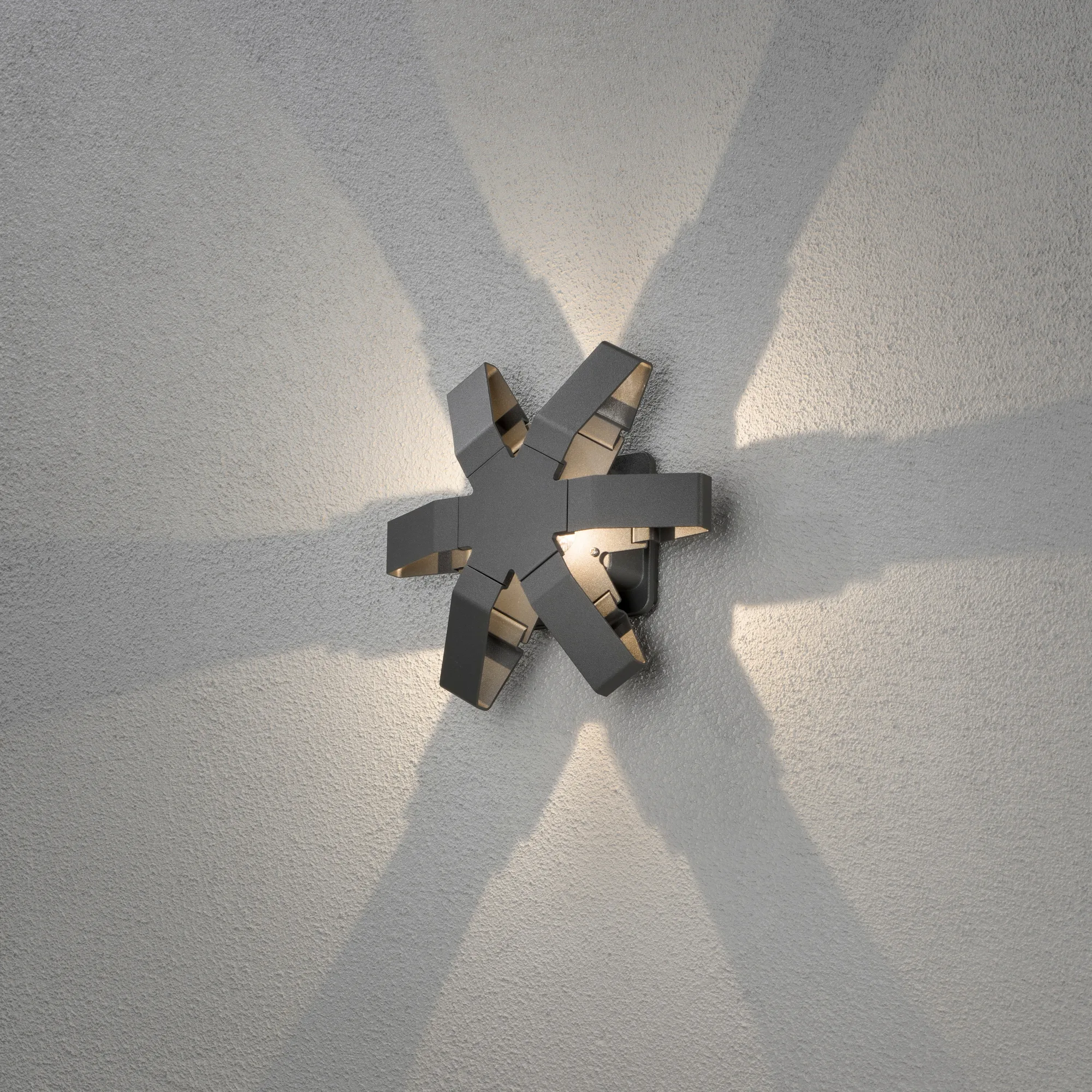 Vegglampe Gnosjö Konstsmide Pescara Stjerne LED 3W