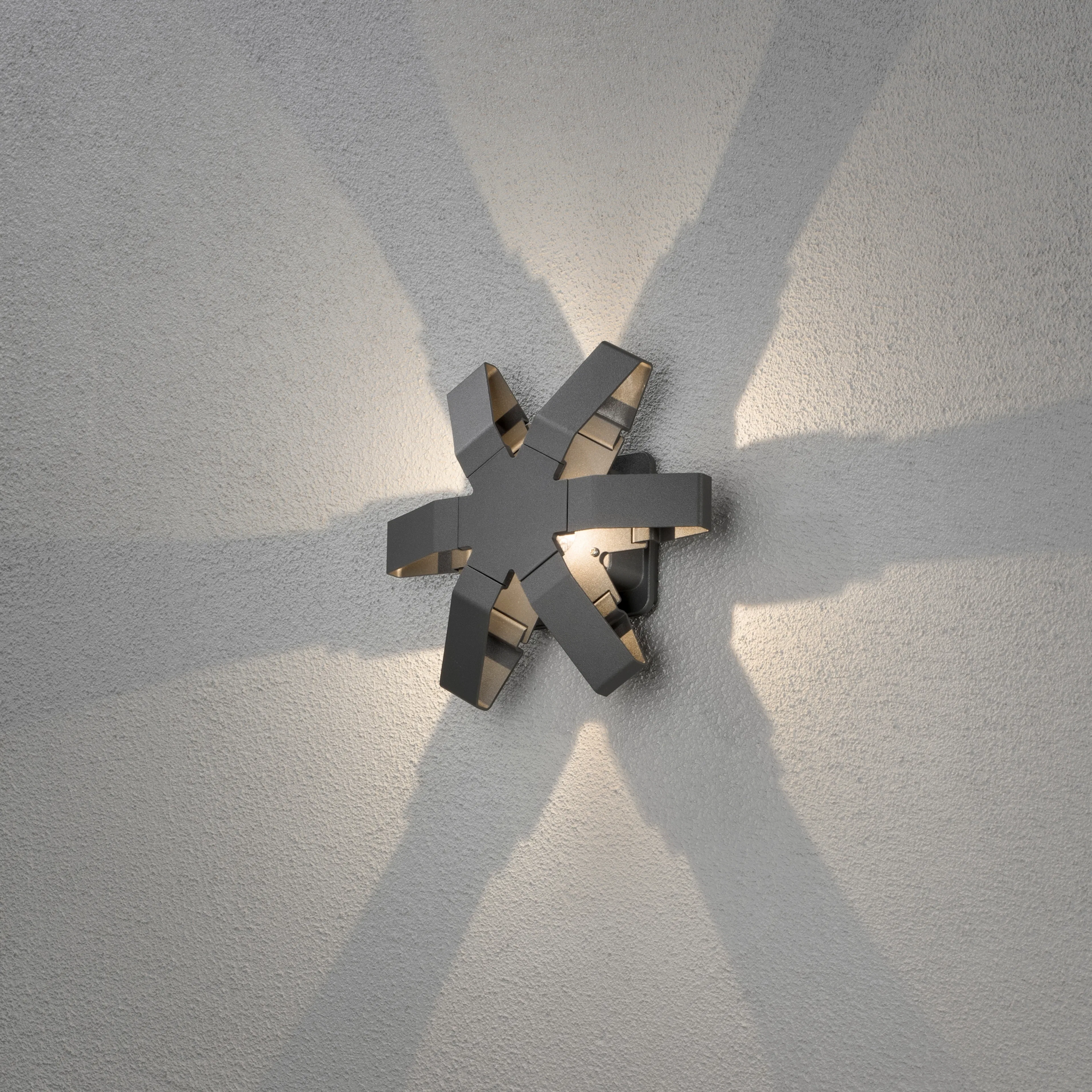 Vegglampe Gnosjö Konstsmide Pescara Stjerne LED 3W