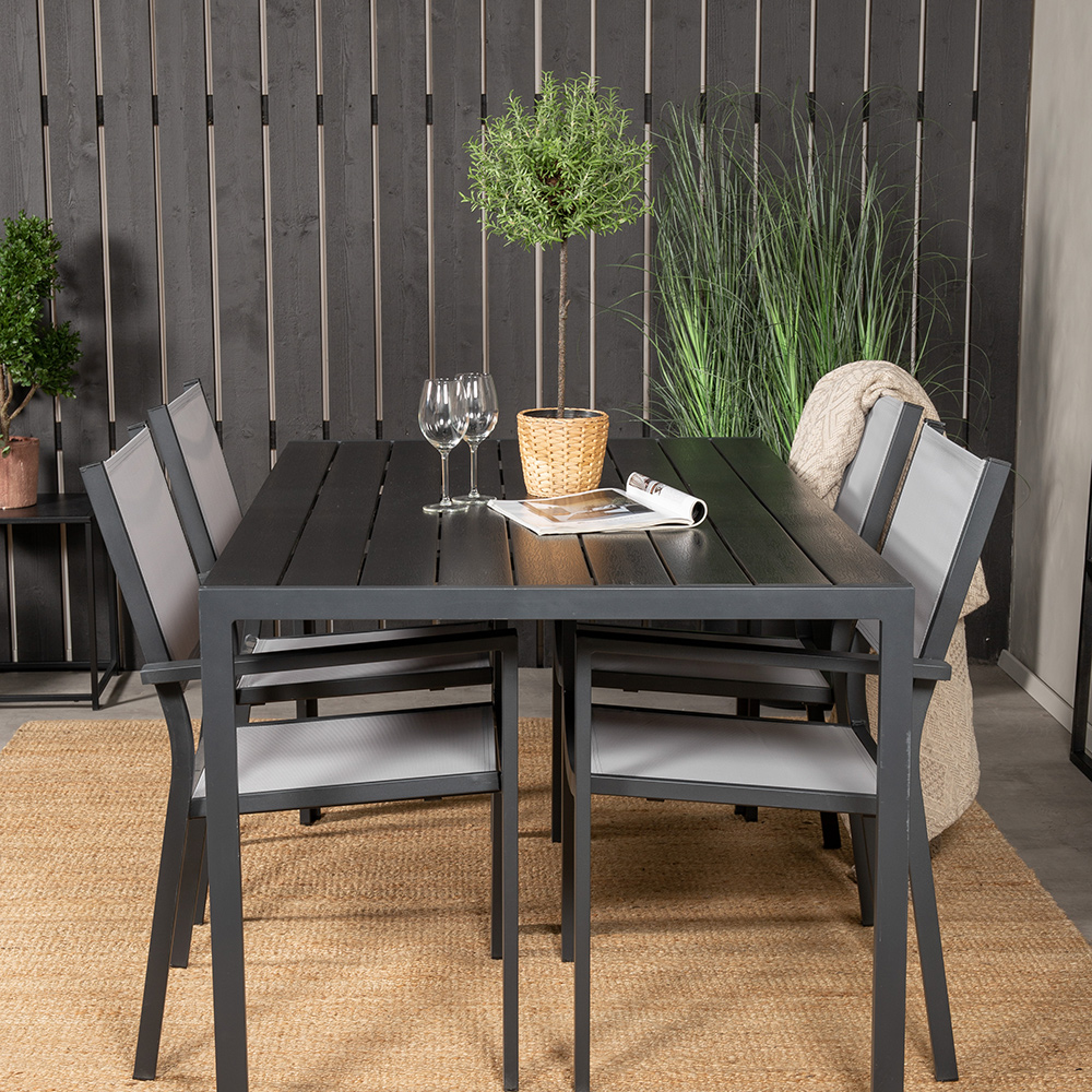 Spisegruppe Venture Home Bront 150 med 4 Copacabana Lenestoler