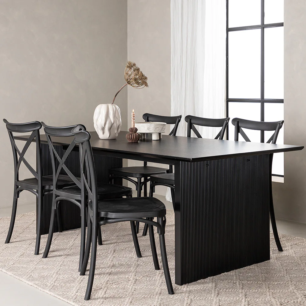 Spisegruppe Venture Home Vail med 6 Crosett Stoler