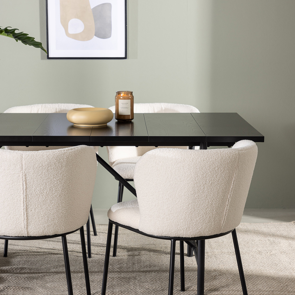 Spisegruppe Venture Home Astrid med 6 Edina Stoler