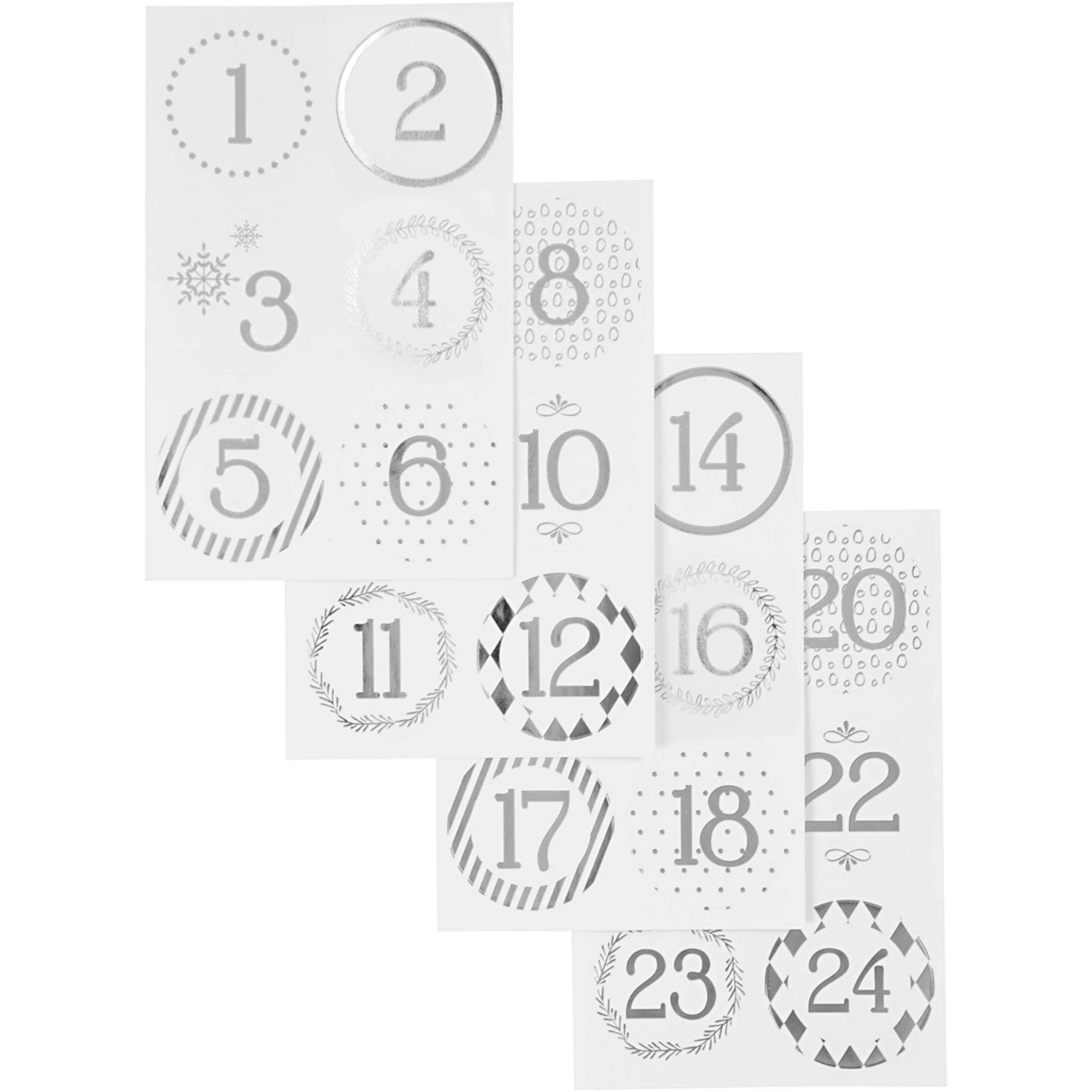 Kalendersifre Creativ Company D40 mm 9x14 cm 4 Ark/1 Pk