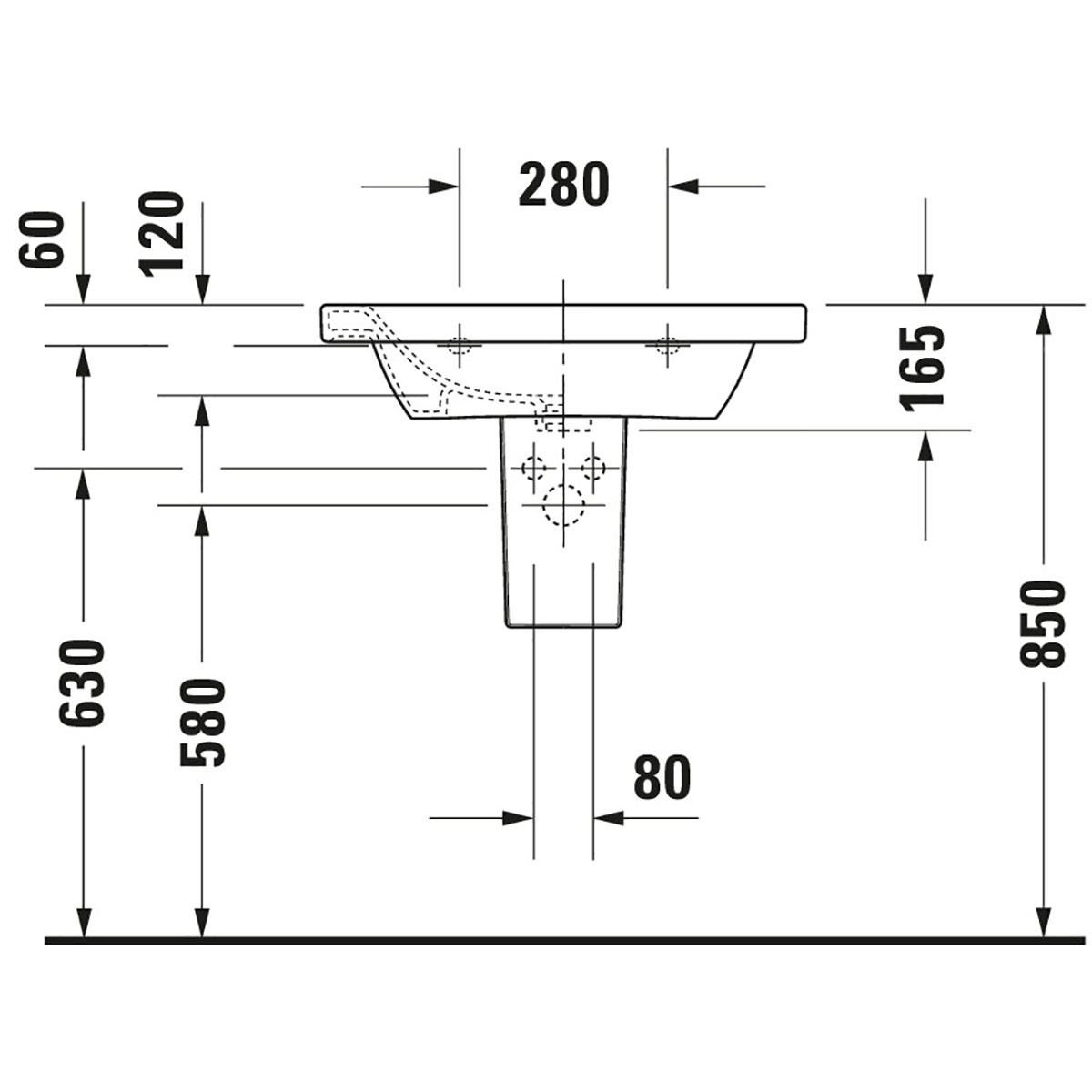 Tvättställ Duravit DuraStyle 2320
