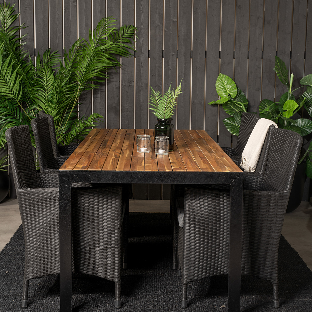 Spisegruppe Venture Home Bois med 6 Malin Stoler