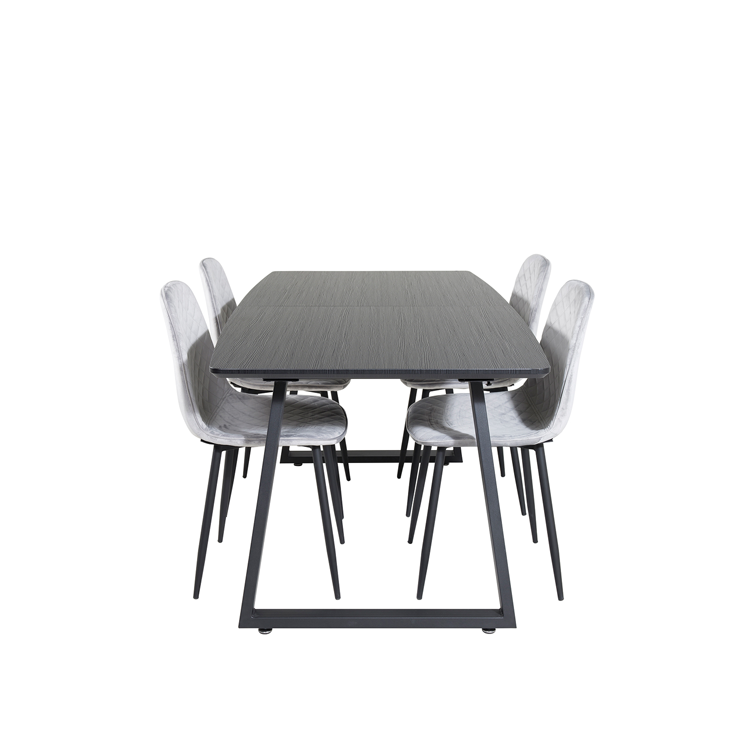 Spisegruppe Venture Home Ina med 4 Phoi Stoler Fløyel