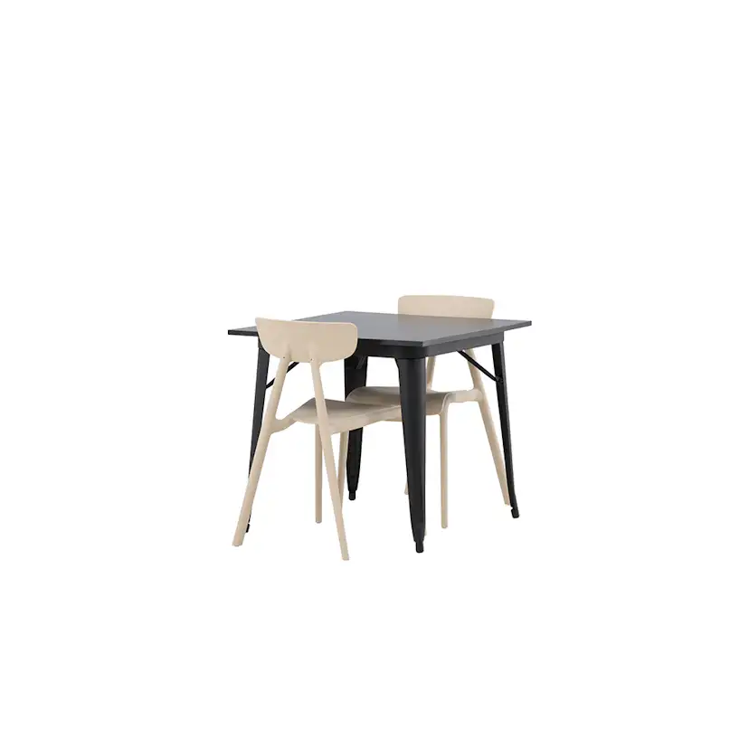 Spisegruppe Venture Home Tempe 80 cm med 2 Ursholmen Stoler