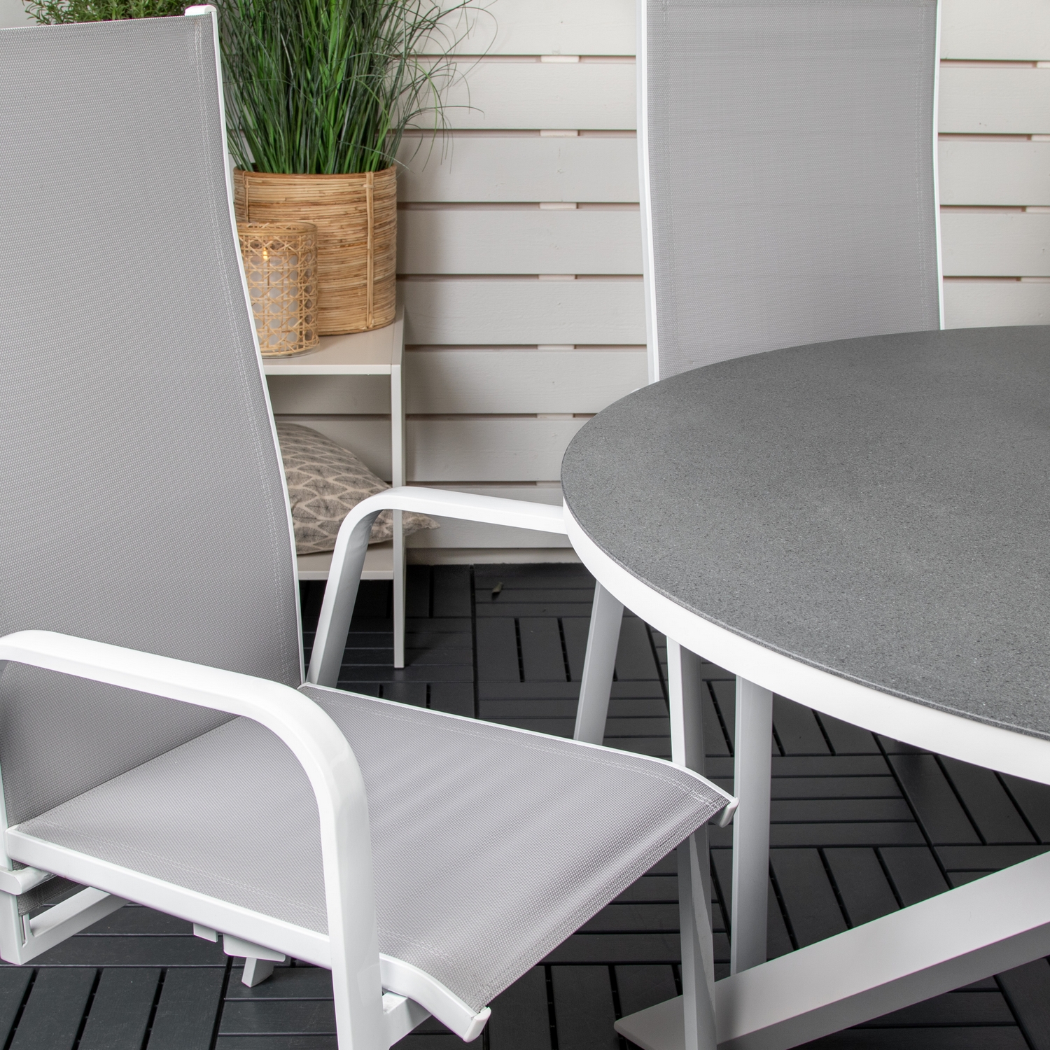 Spisegruppe Venture Home Copacabana med 6 Copacabana Recliner Stoler