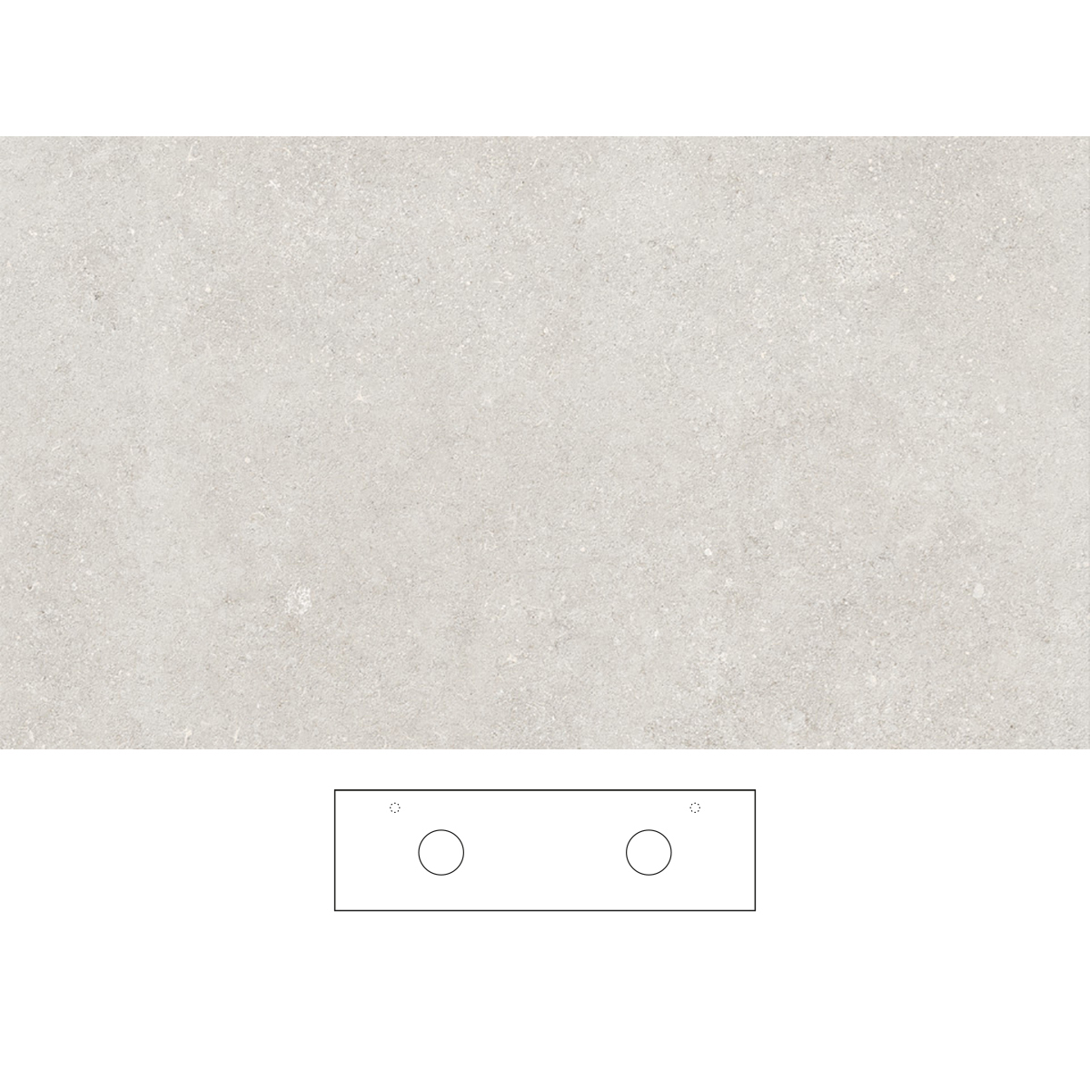 Bänkskiva Svedbergs Beric för Dubbla Tvättställ | badrum - badrumsmobler - tillbehor-badrumsmobler | KakelKungen