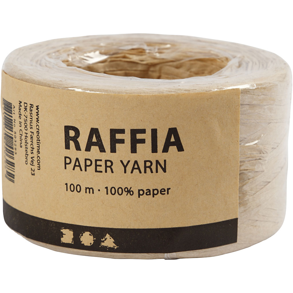 Papirgarn Creativ Company Raffia 7-8 mm 100 m/1 Rl