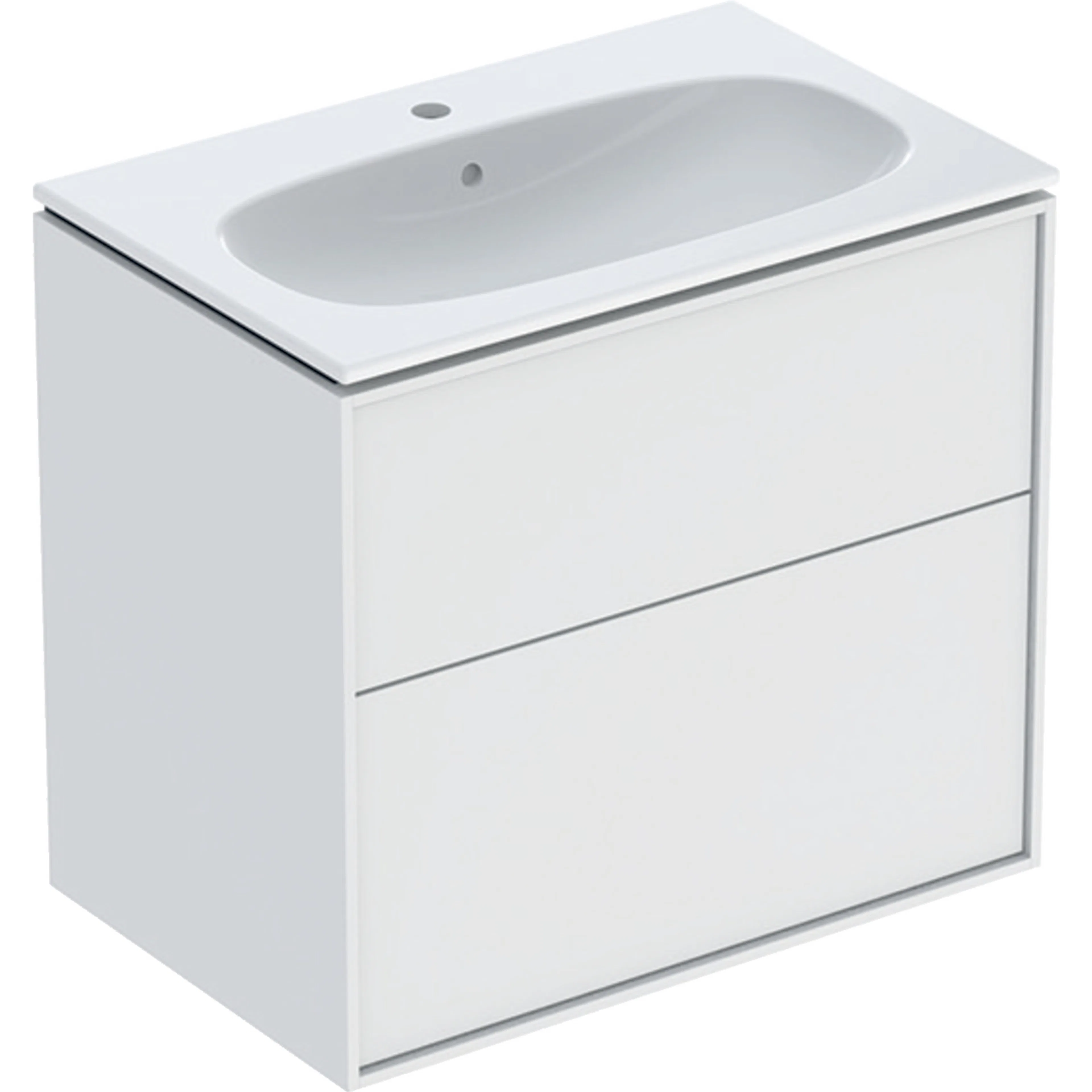 Servantskap Ifö Sense Art Smal Design 75 med 2 Skuffer