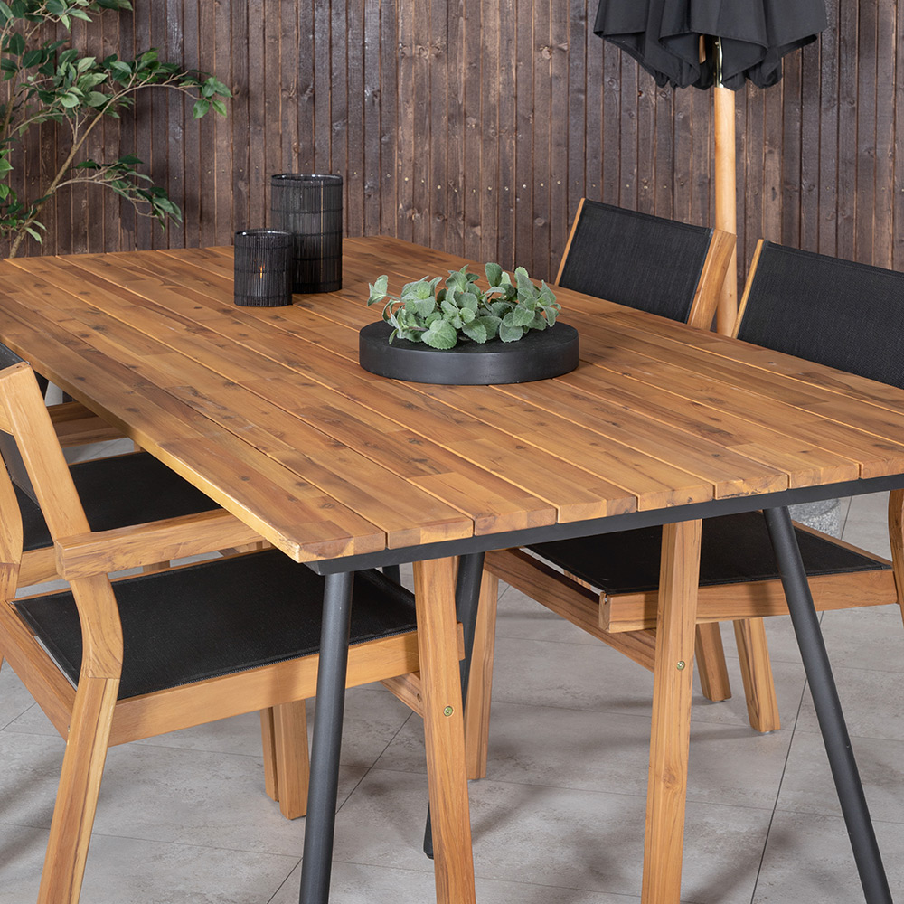 Spisegruppe Venture Home Chane med 4 Vum Stablebare Spisestoler