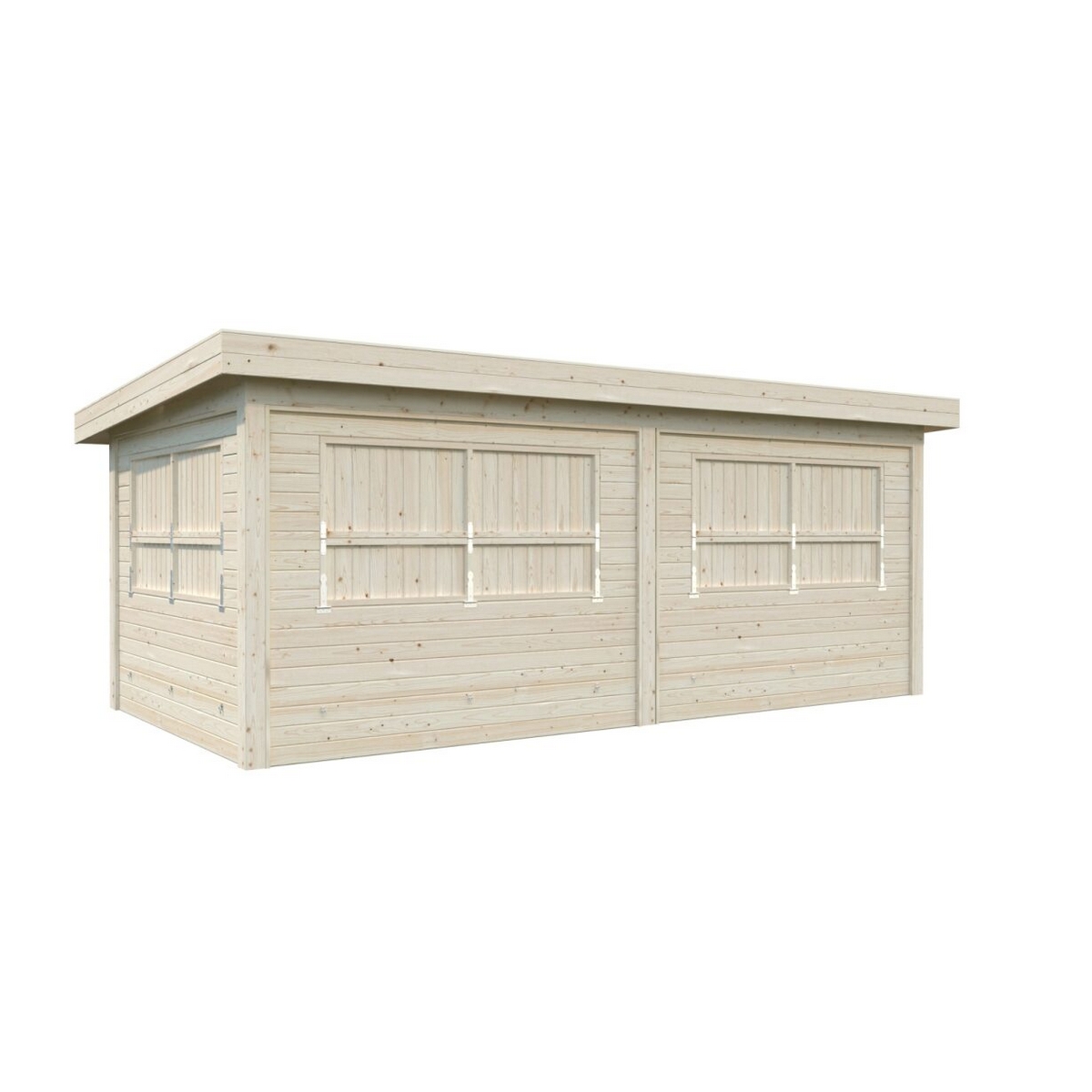 Lenna kiosk 16,6 m2 Set 312 Ubehandlet Tre