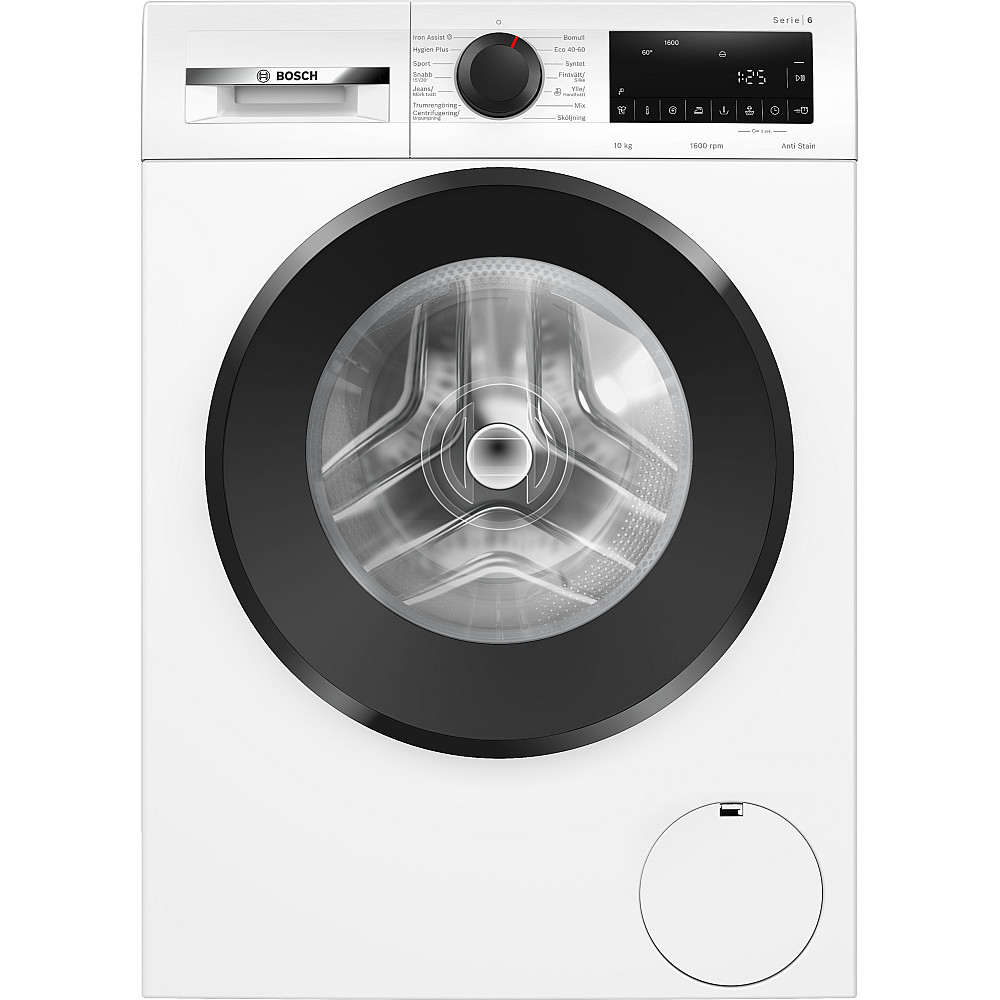 Frontmatet Vaskemaskin Bosch Serie 6 WGG256ZESN 10 kg Effektiv Flekkfjerning uten Forbehandling