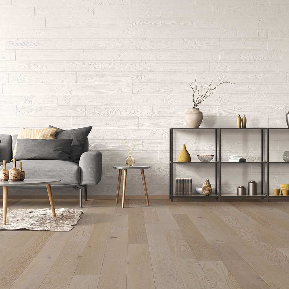 Parkettgulv NQD Oak Latte 5G Mattlakk 1-Stav