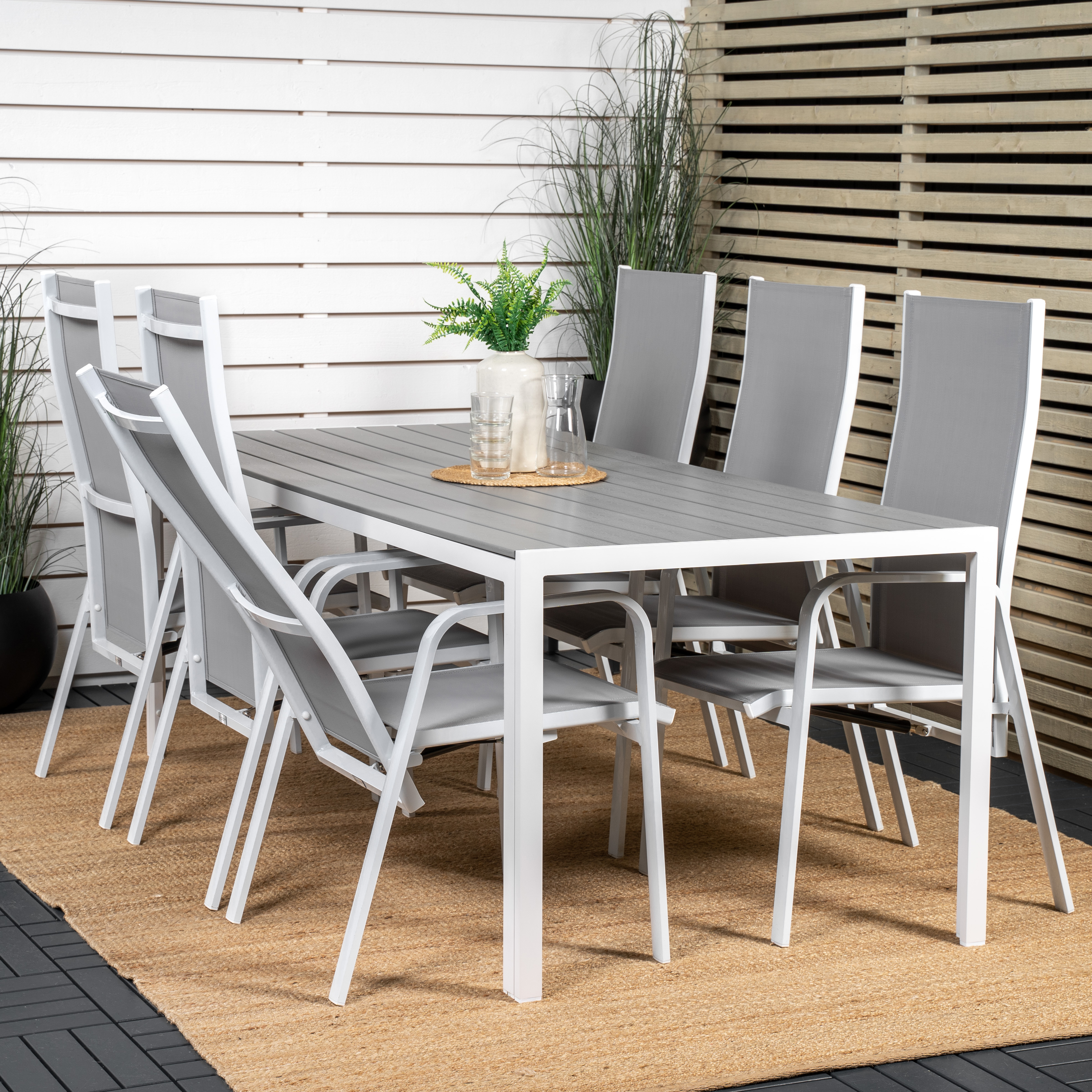 Spisegruppe Venture Home Break med 6 Copacabana Stoler