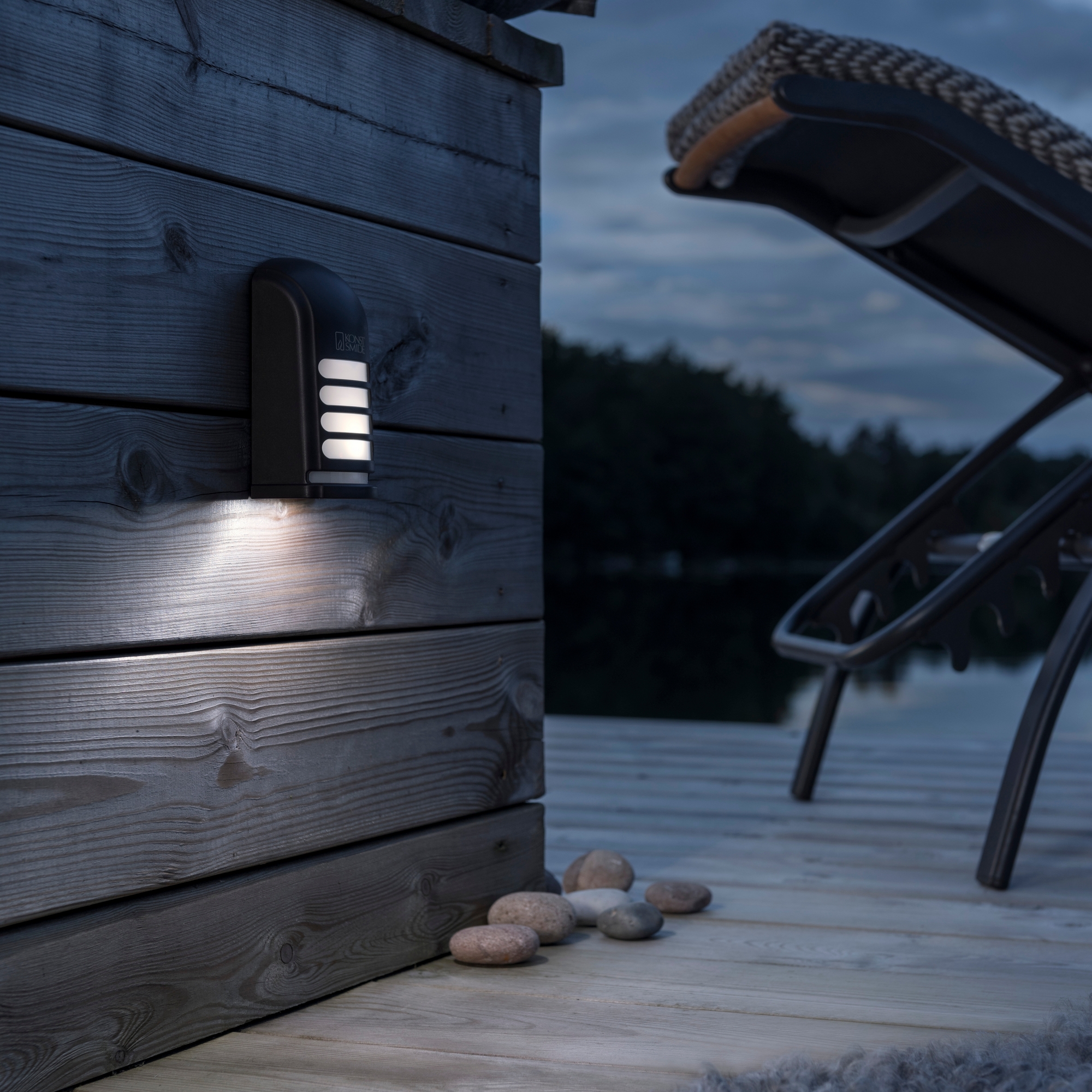 Vegglampe Gnosjö Konstsmide Prato LED Bevegelsessensor Batteri
