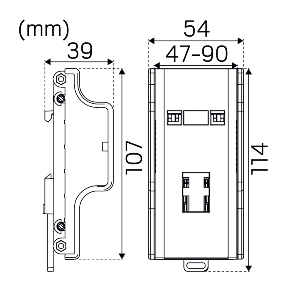 Klemmebrakett Hide-a-lite DIN