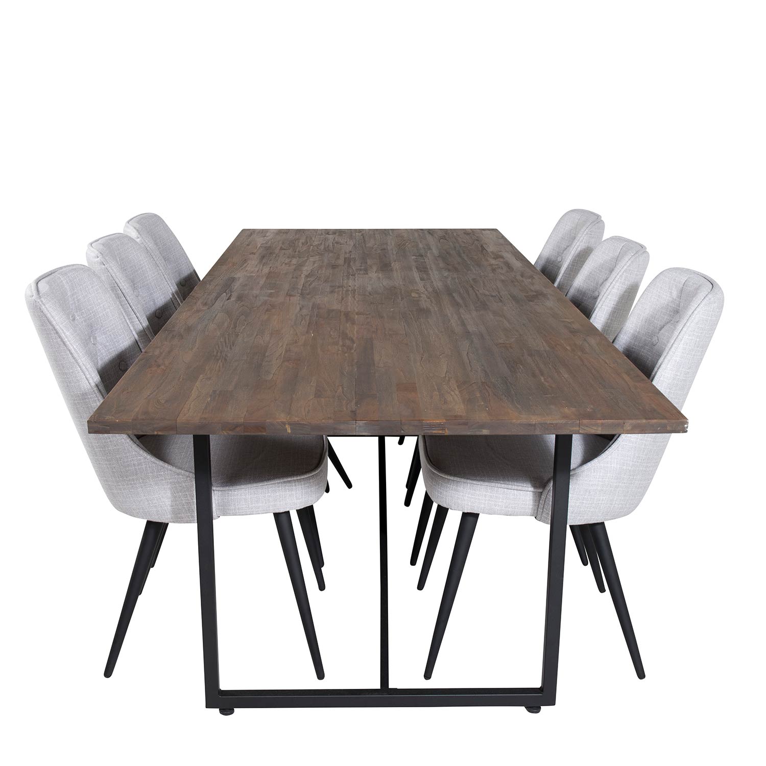 Spisegruppe Venture Home Peo med 6 Vera Stoler