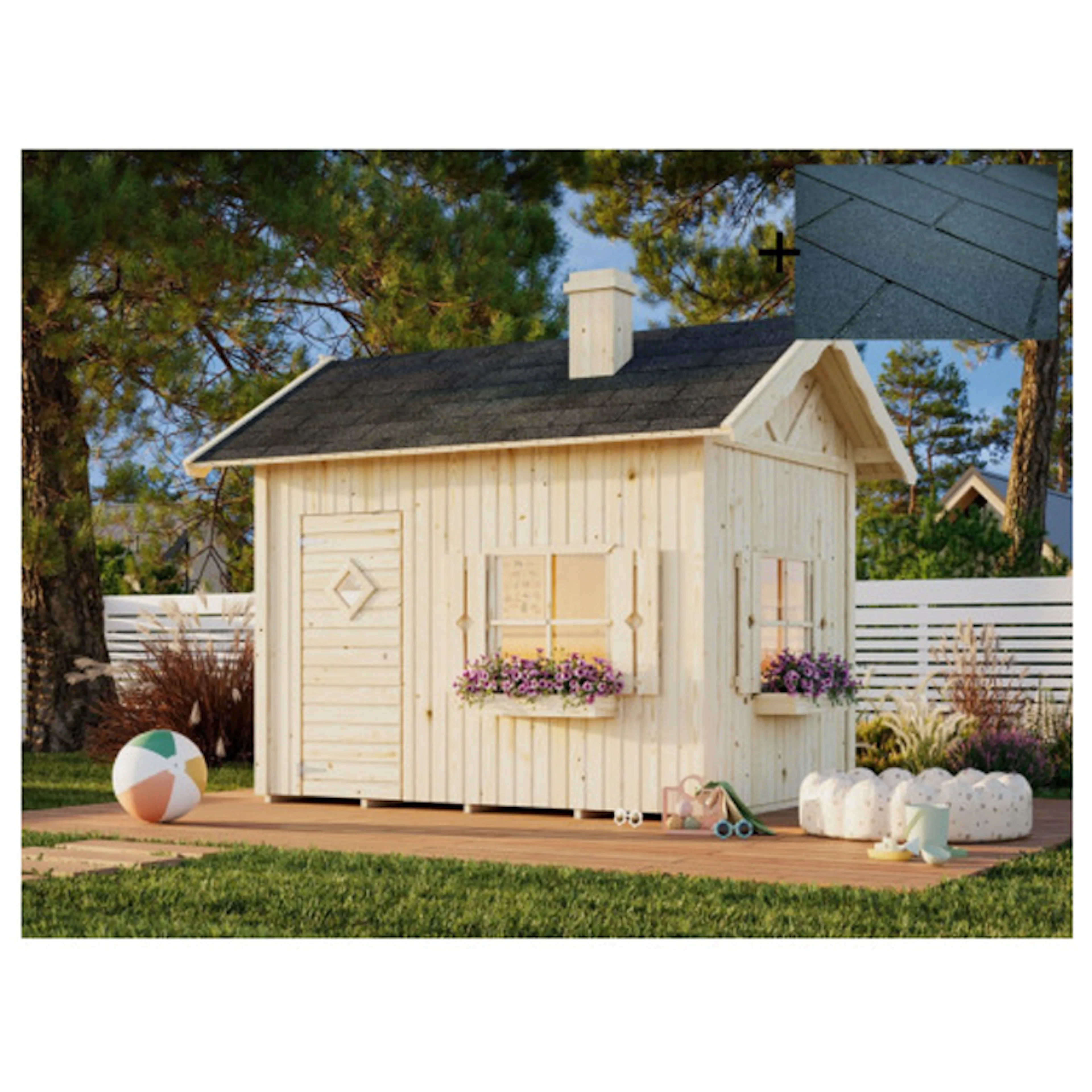 Lekehus Palmako Grete 3,7 m2 med Takshingel