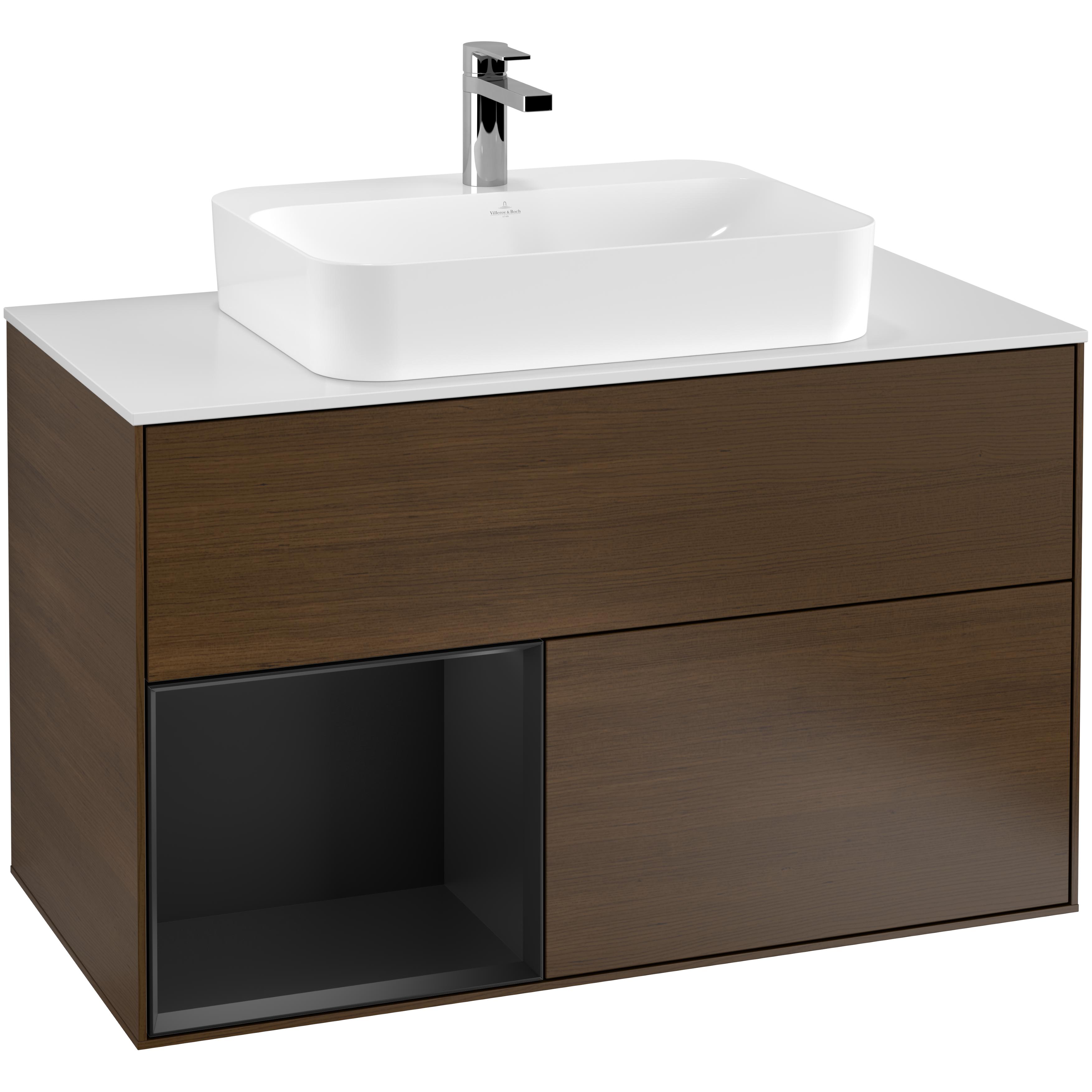 Tvättställsskåp Villeroy & Boch Finion med 2 Lådor Hylla och Bänkskiva för Ytmonterat Tvättställ