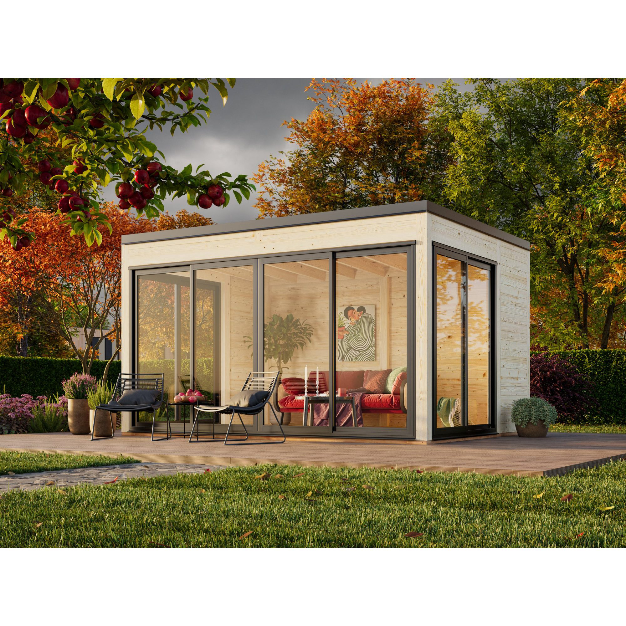 Hagestue Palmako Serena 13,4 m² Set 2 Slide Plus (inv. 12,6 m²)