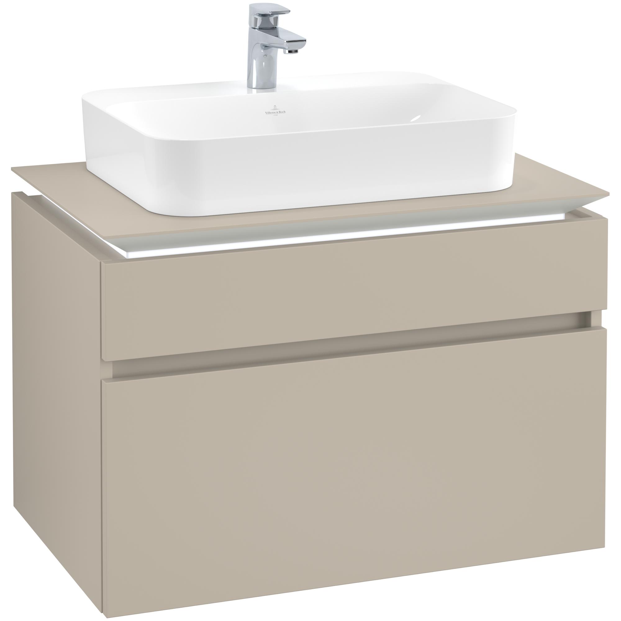 Tvättställsskåp Villeroy & Boch Legato med 2 Lådor för Ytmonterat Tvättställ från Finion & Memento | badrum - badrumsmobler - tvattstallsskap-och-kommod | KakelKungen