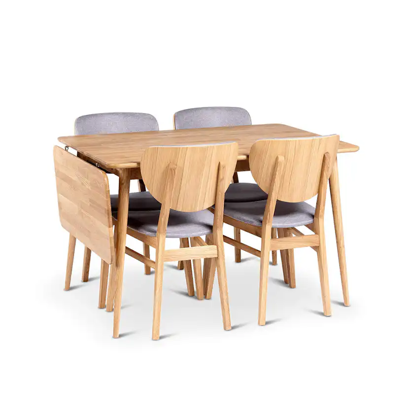 Spisegruppe Stenexpo Alborg Klaffebord med 4 Tjörn Stoler