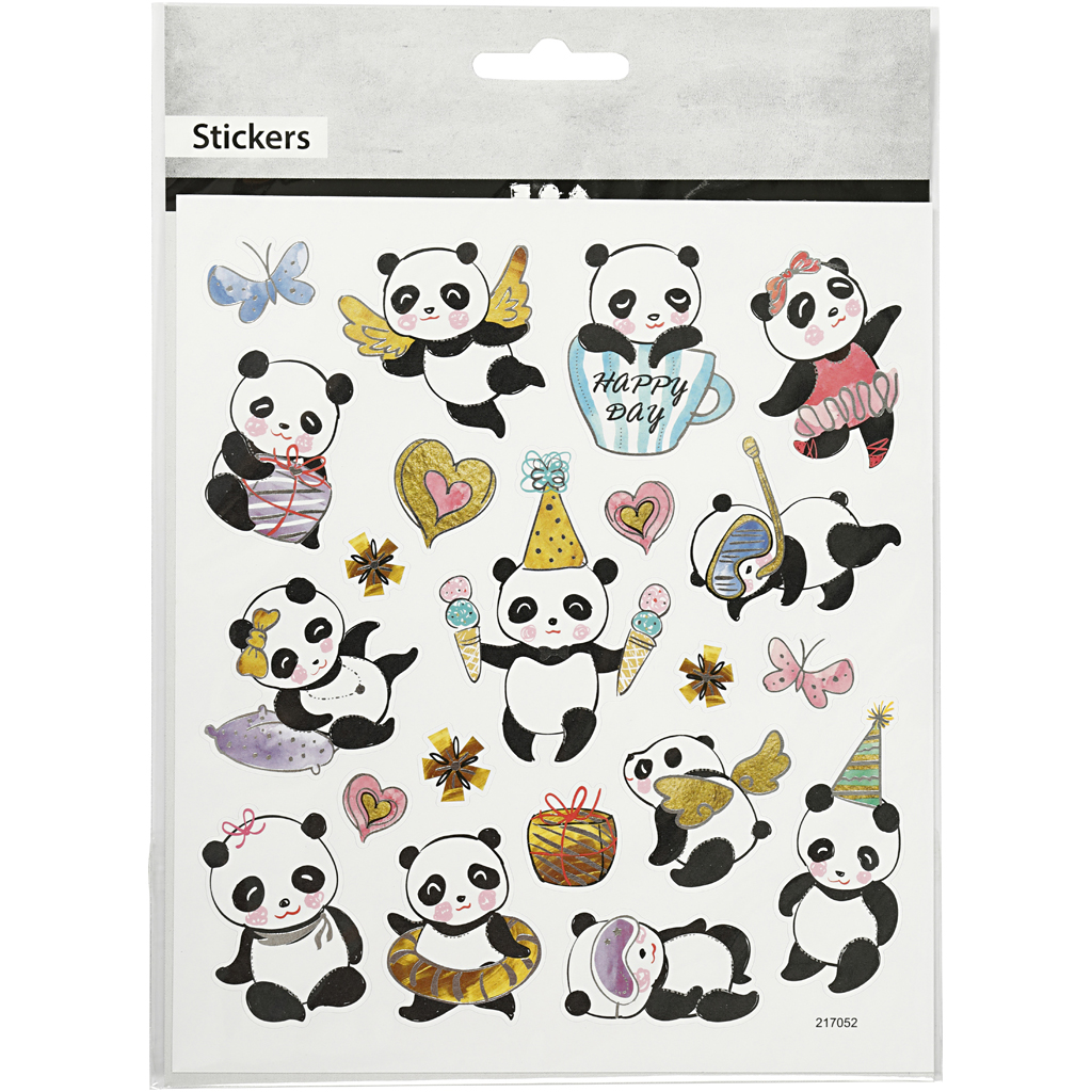 Klistremerker Creativ Company Panda 15x16,5 cm