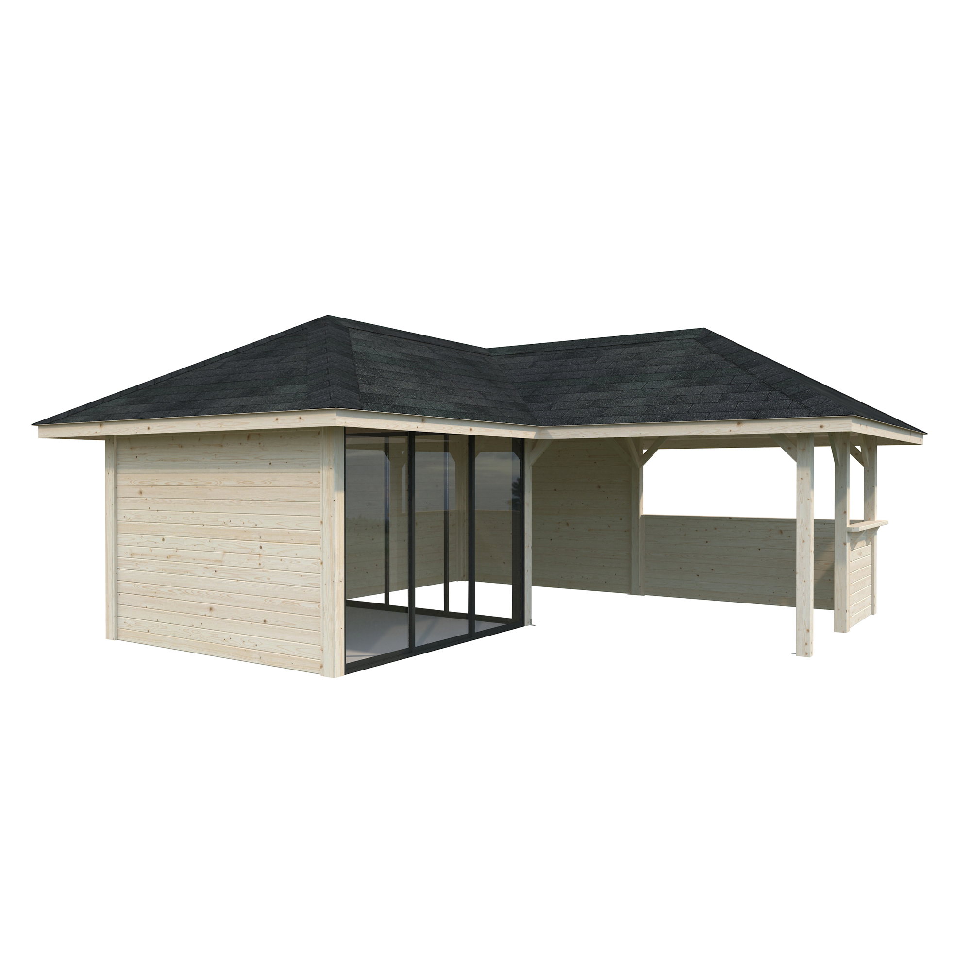 Hagestue Palmako Bianca 24,9 m2 Sett 209 Slide