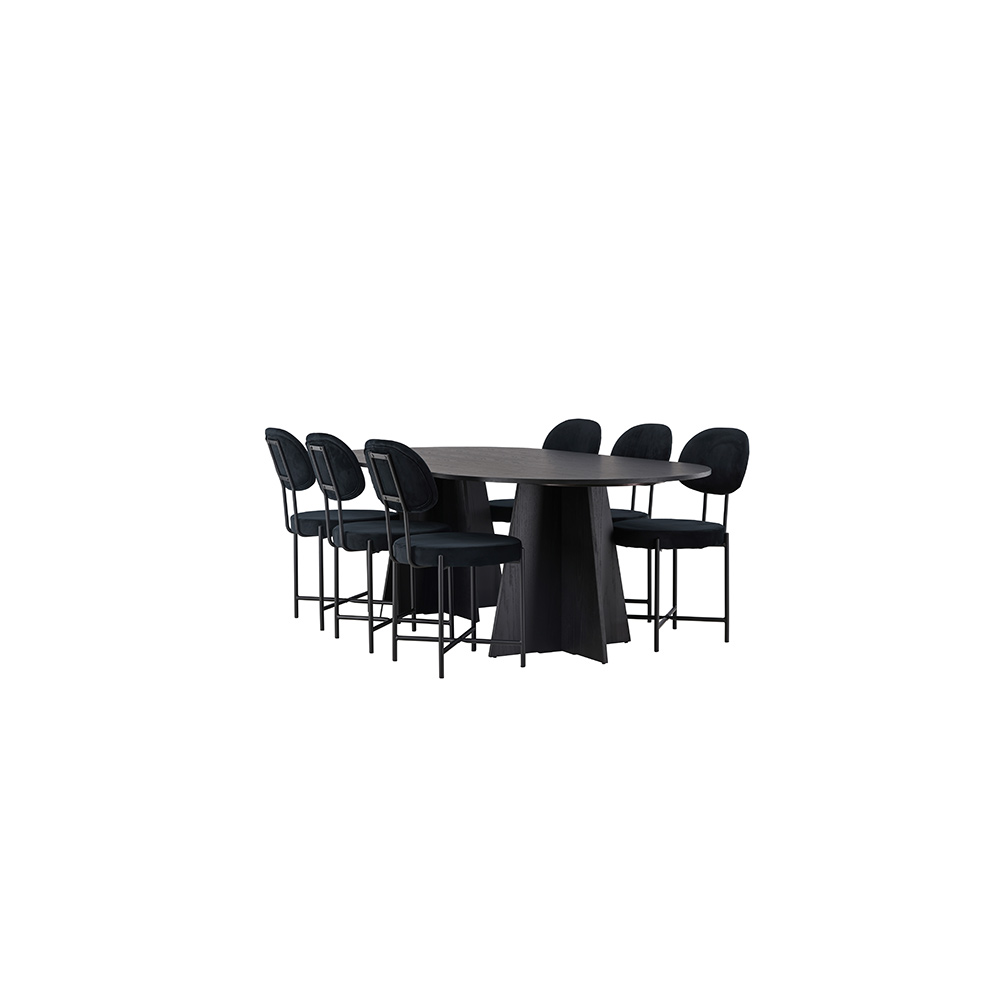 Spisegruppe Venture Home Bootcut med 6 stk Stella Stoler