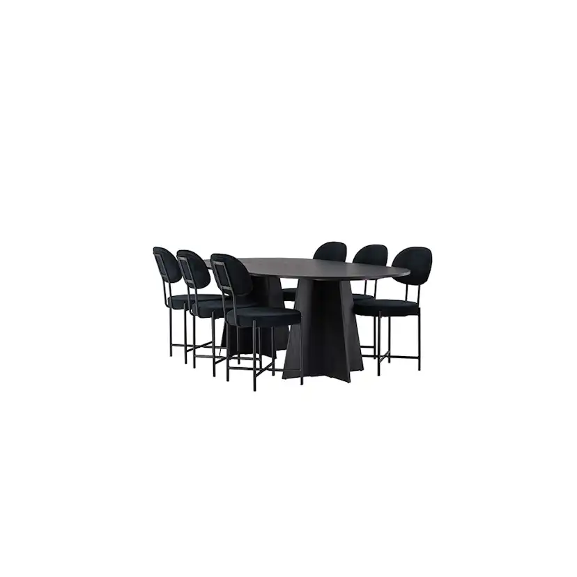 Spisegruppe Venture Home Bootcut med 6 stk Stella Stoler