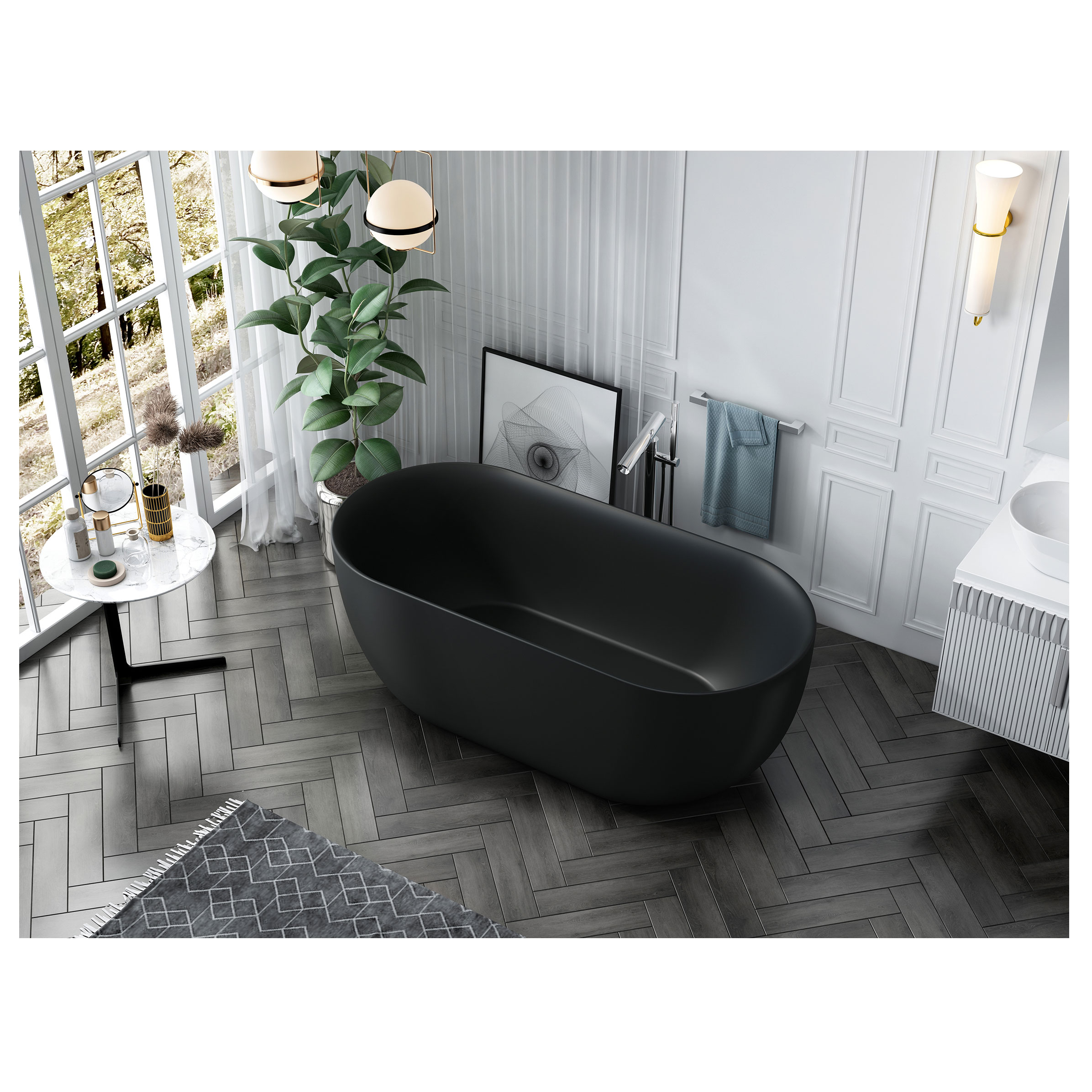 Badekar Bathlife Soft 1600 mm