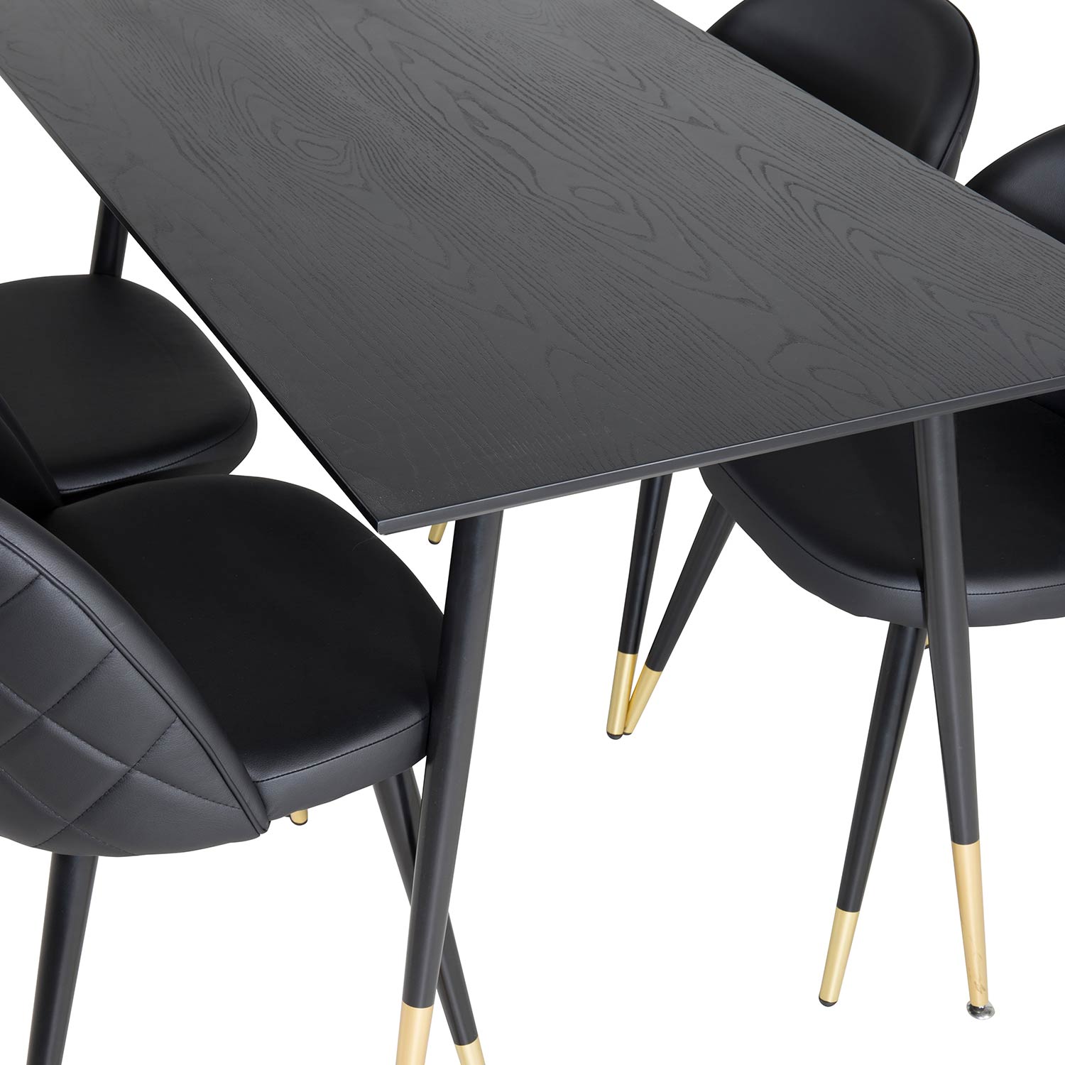 Spisegruppe Venture Home Dipp med 4 Velvet Stoler