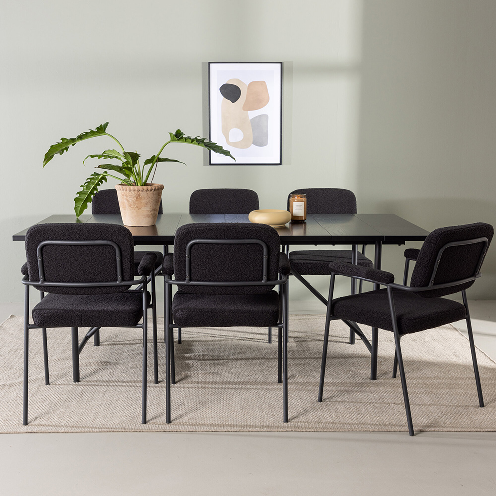 Spisegruppe Venture Home Astrid med 6 Yesterday Stoler