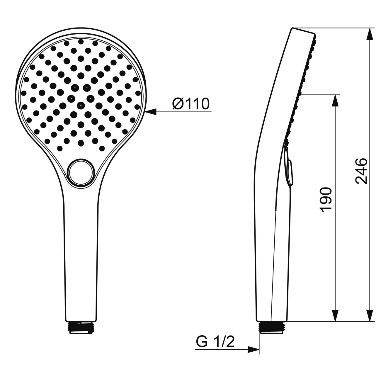 Handdusch Oras Optima Style 272020N