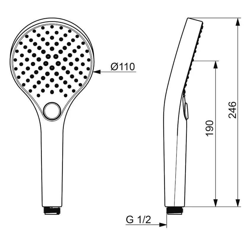 Handdusch Oras Optima Style 272020N