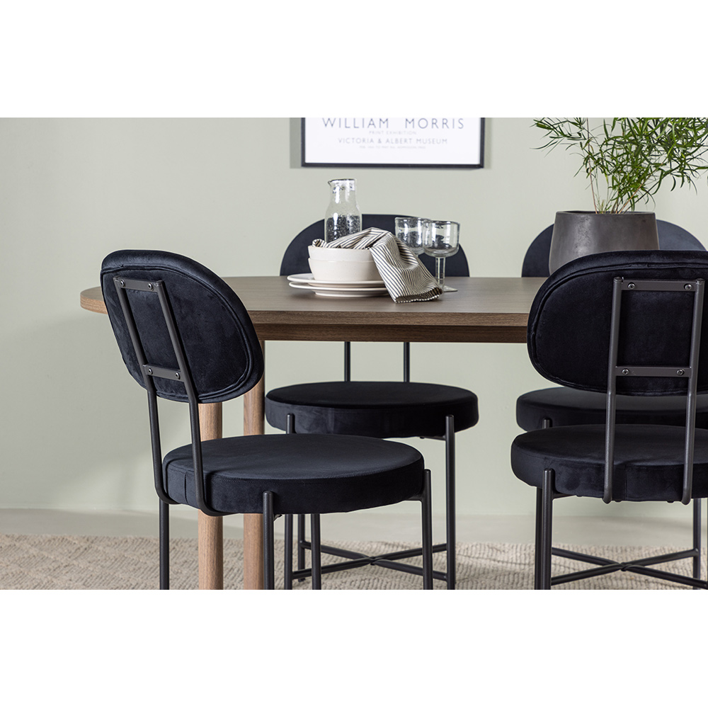 Spisegruppe Venture Home Andy med 4 Stella Stoler