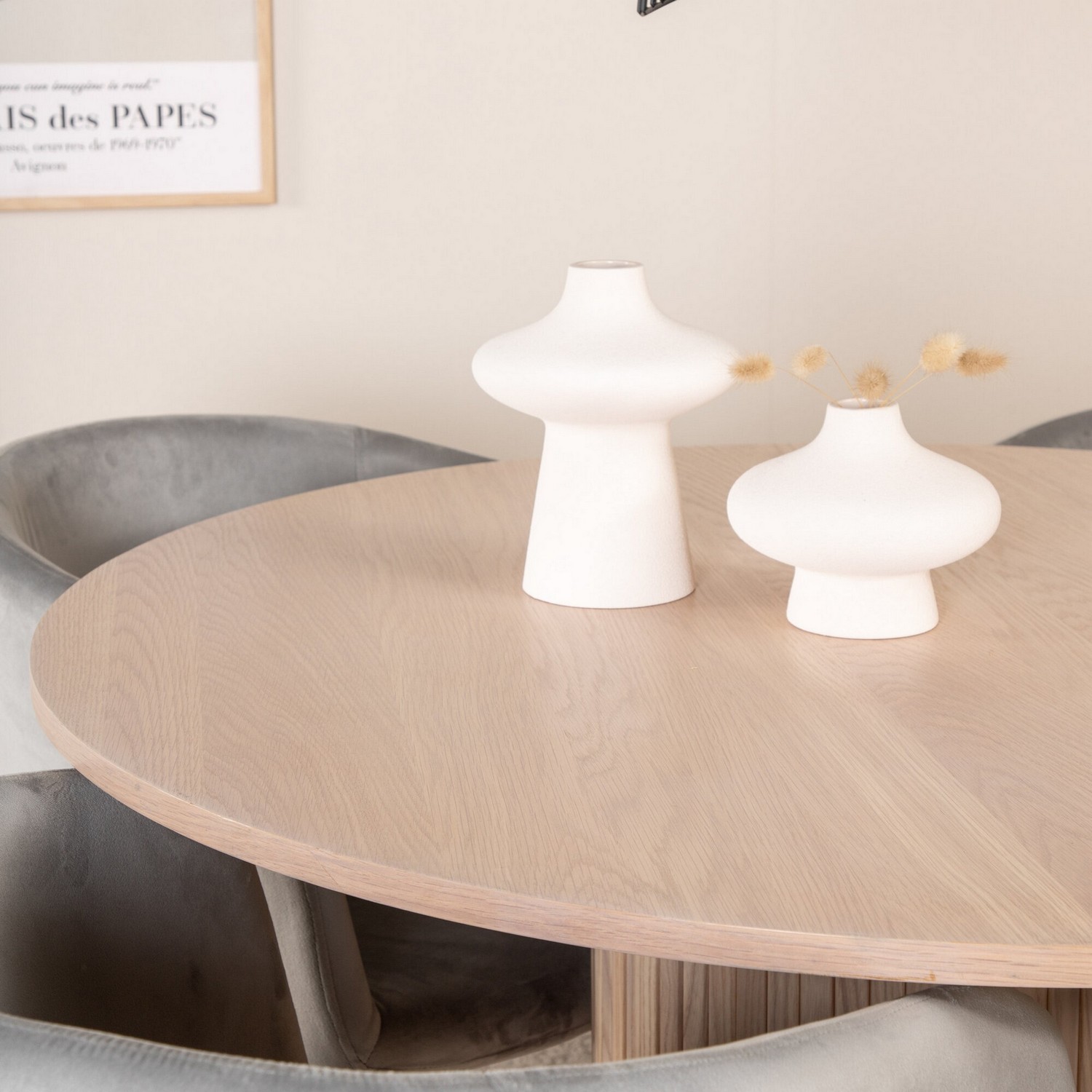 Spisegruppe Venture Home med Bianca Spisebord og 4 Bergen Spisestoler