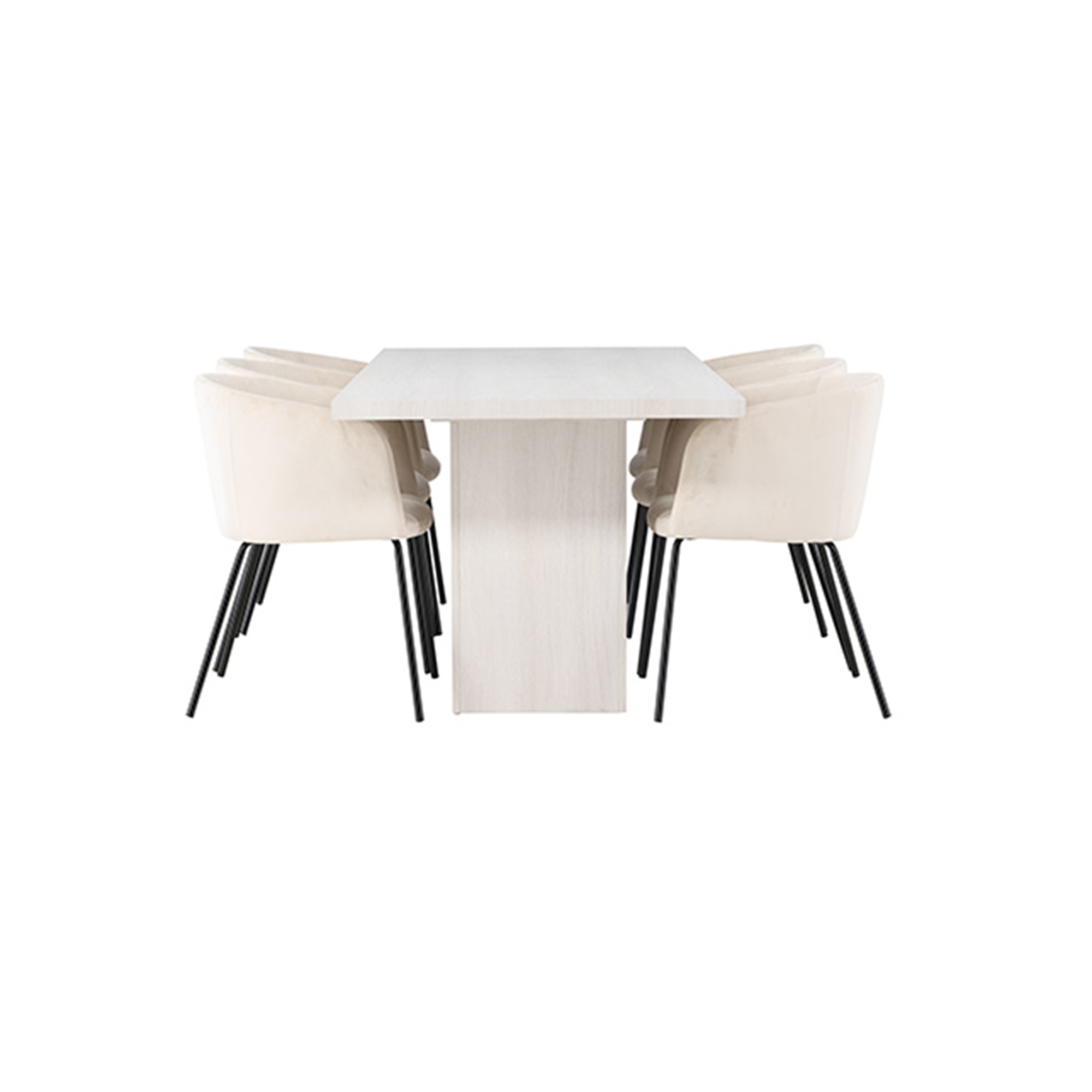Spisegruppe Venture Home Olga med 6 stk Berit Stoler
