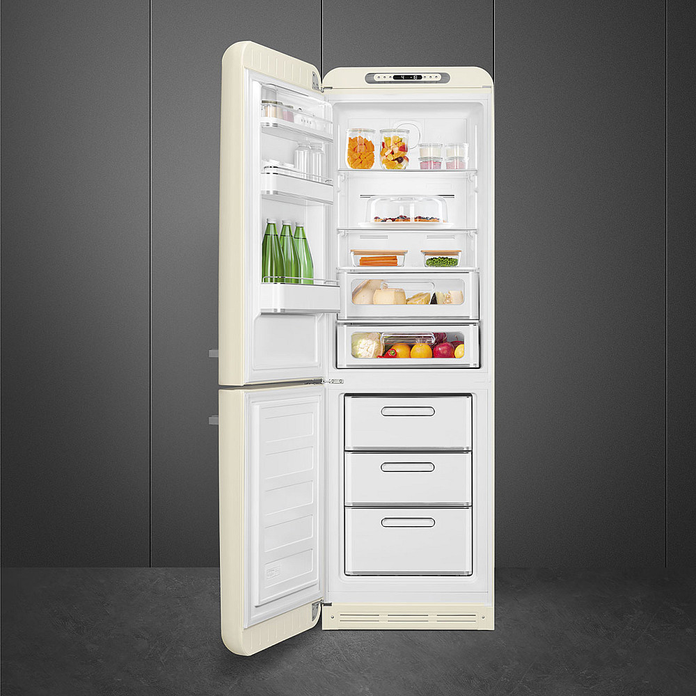 Kombinert Kjøleskap/Fryser Smeg FAB32LCR6 Creme 50's Style