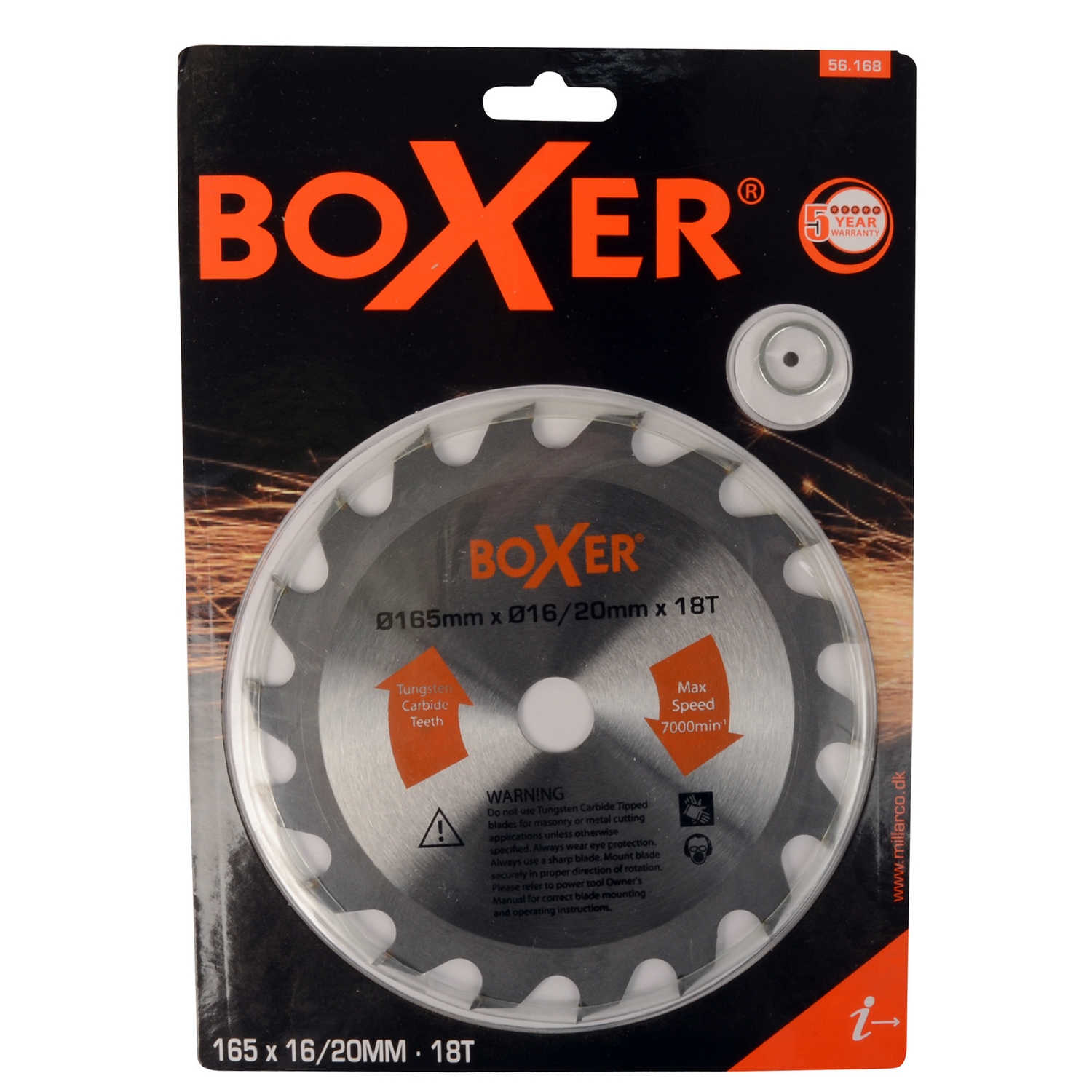 Sagblad Boxer 165 mm Grovt 18T