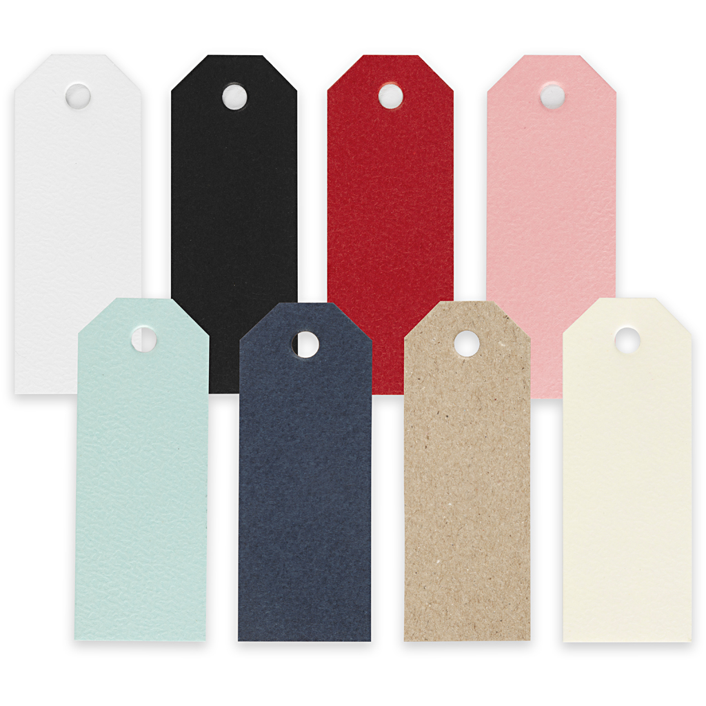 Manillamerker Creativ Company Str 3x8 cm 220 g Ass Farger 16x20 Stk/1 Pk