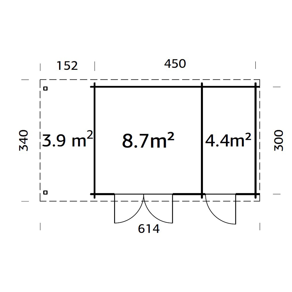 Gjestehytte Palmako Ella 17,8 m2